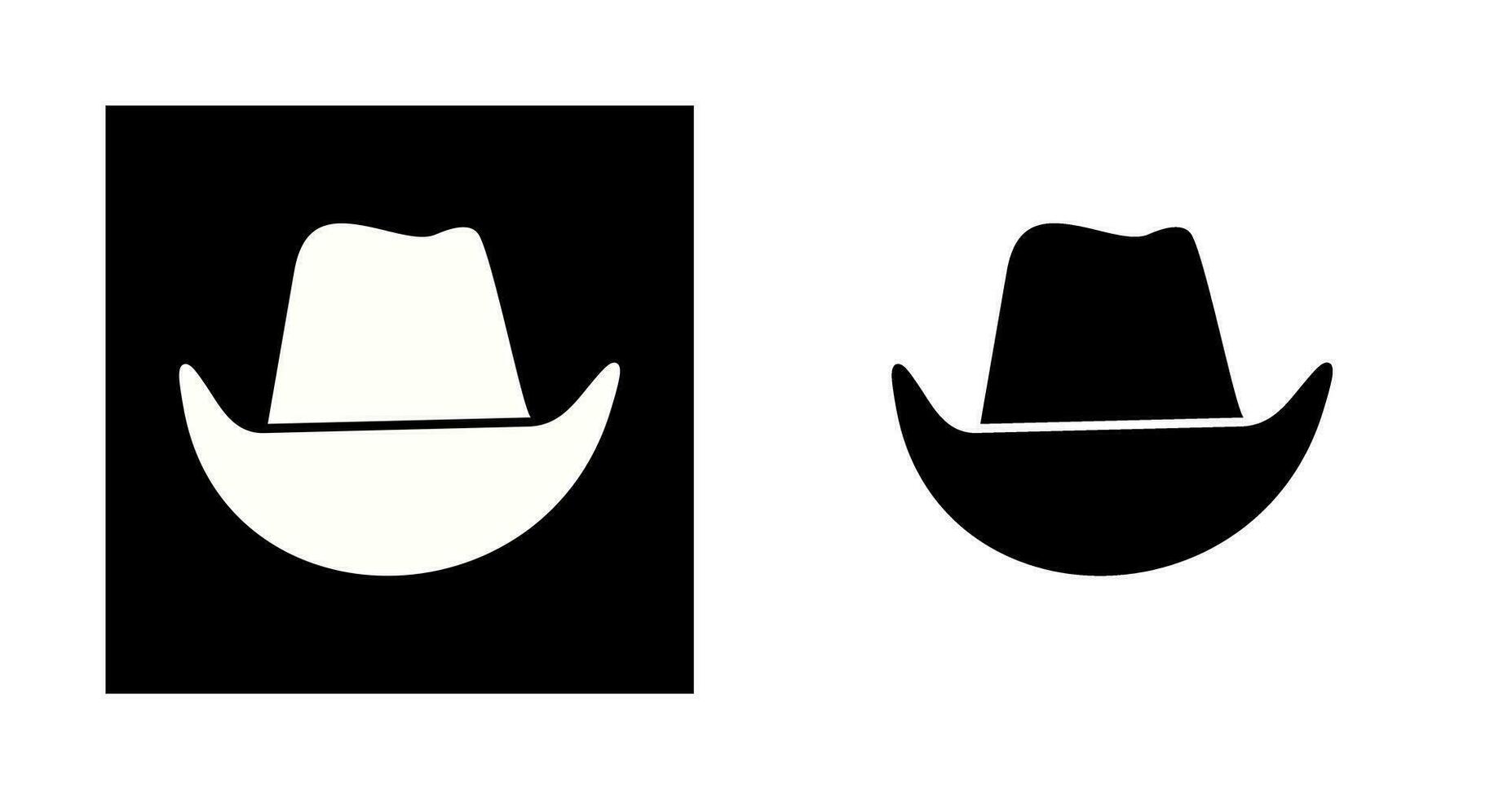 icono de vector de sombrero de vaquero