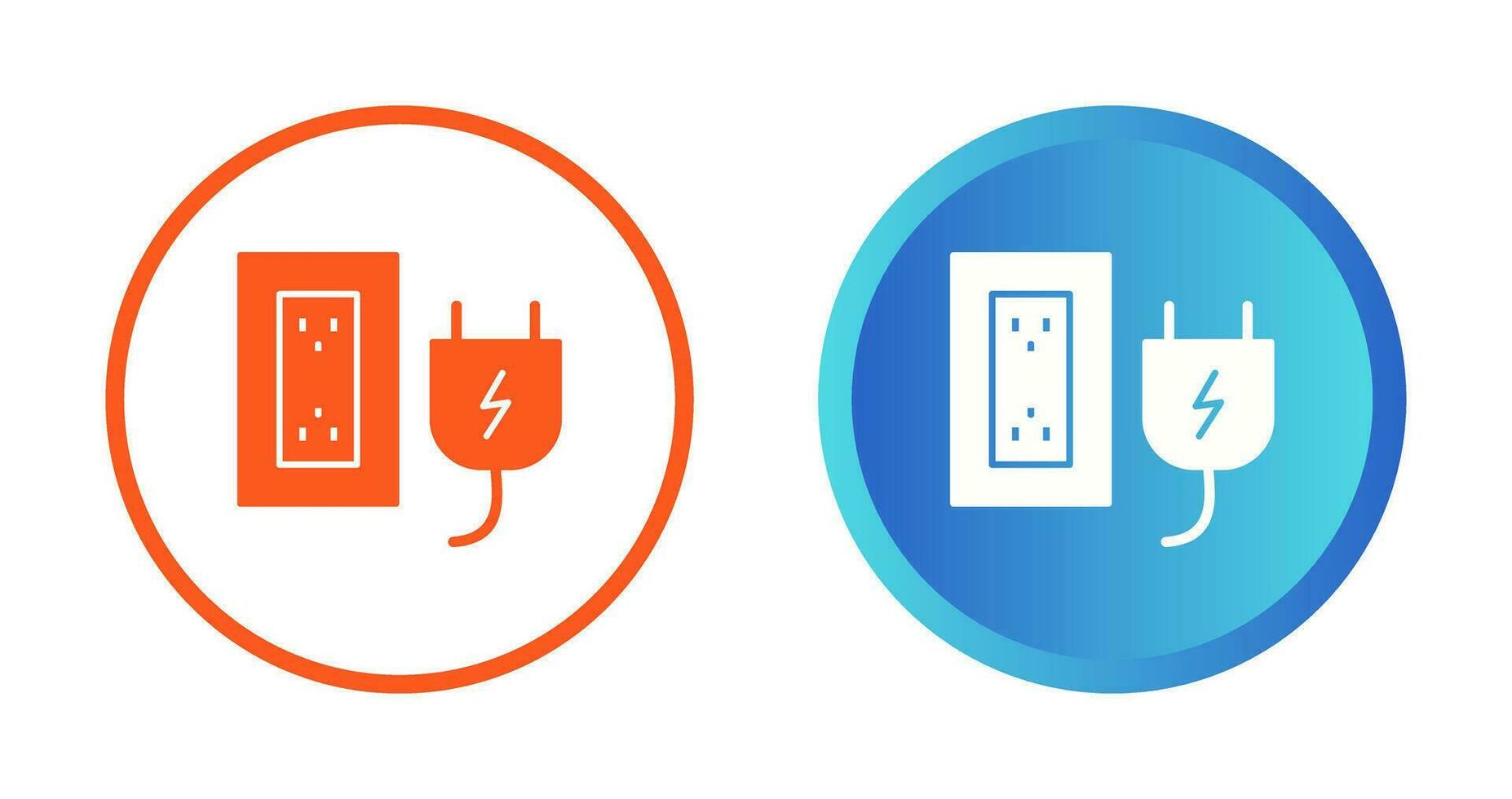Plug and Socket Vector Icon