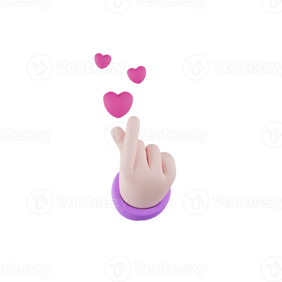 Sarangheyooo Valentine 3D Illustration png