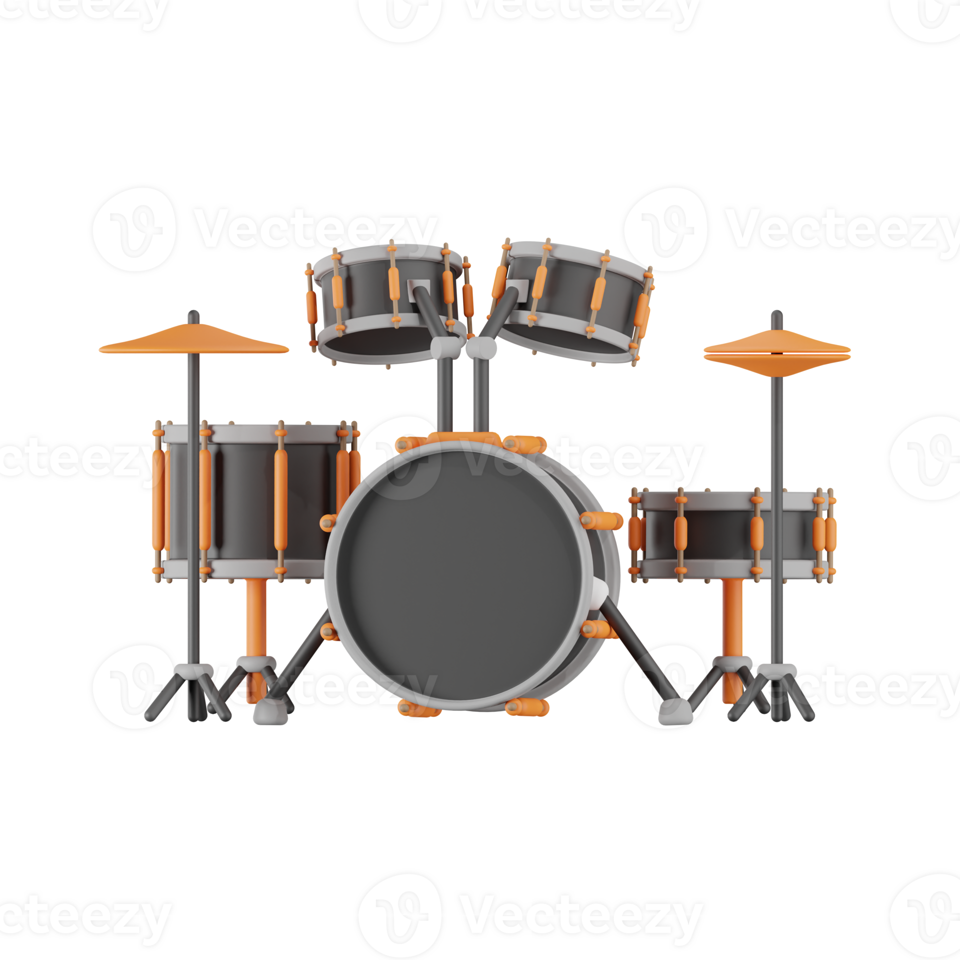 Drum Set Music Studio 3D Illustrations 27048714 PNG