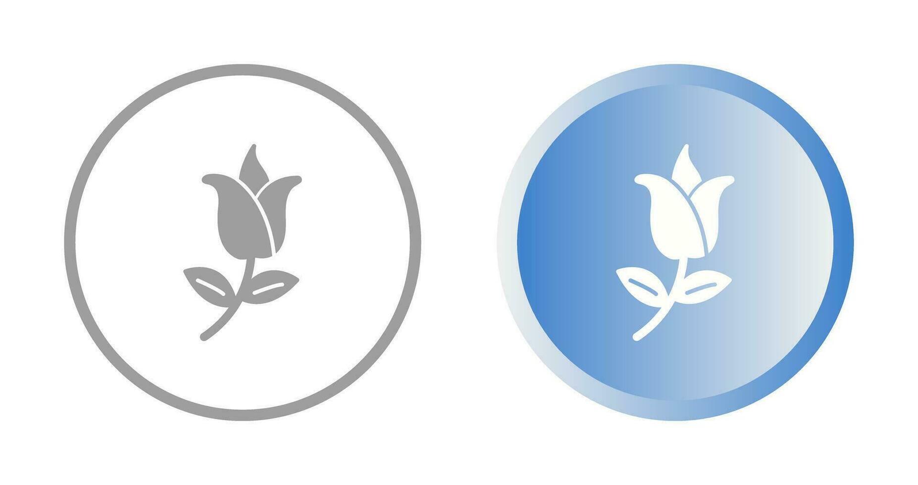 Flower with leaves Vector Icon