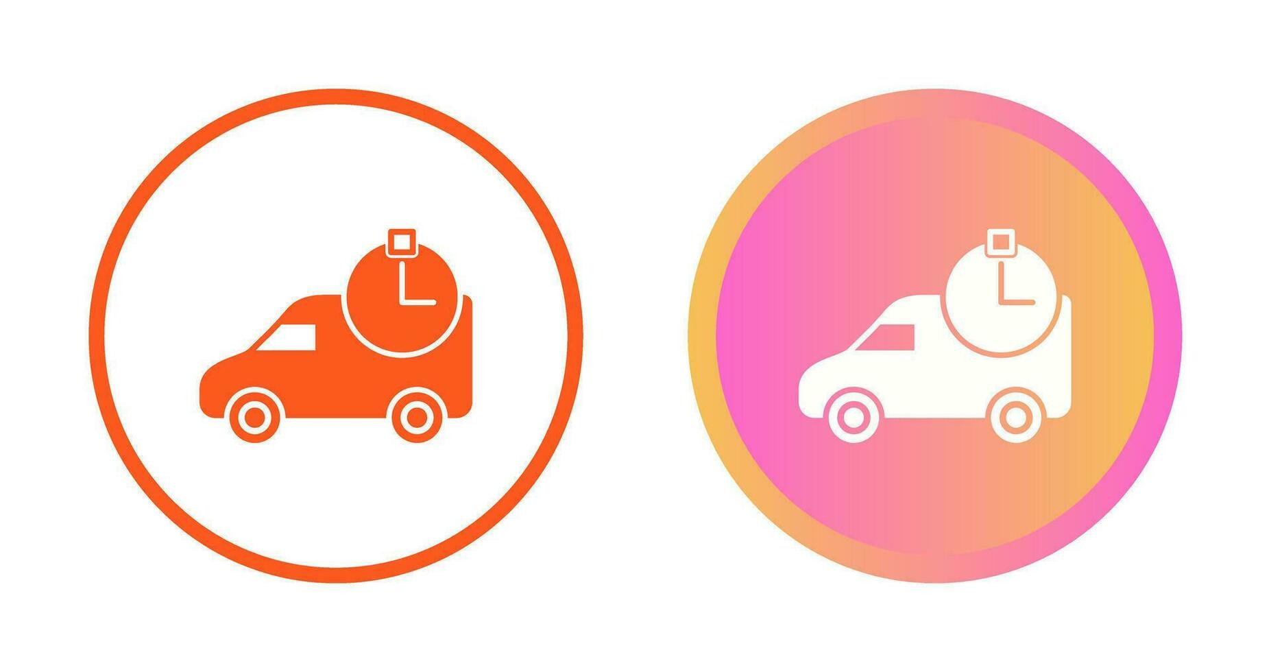 Time Based Delivery Vector Icon