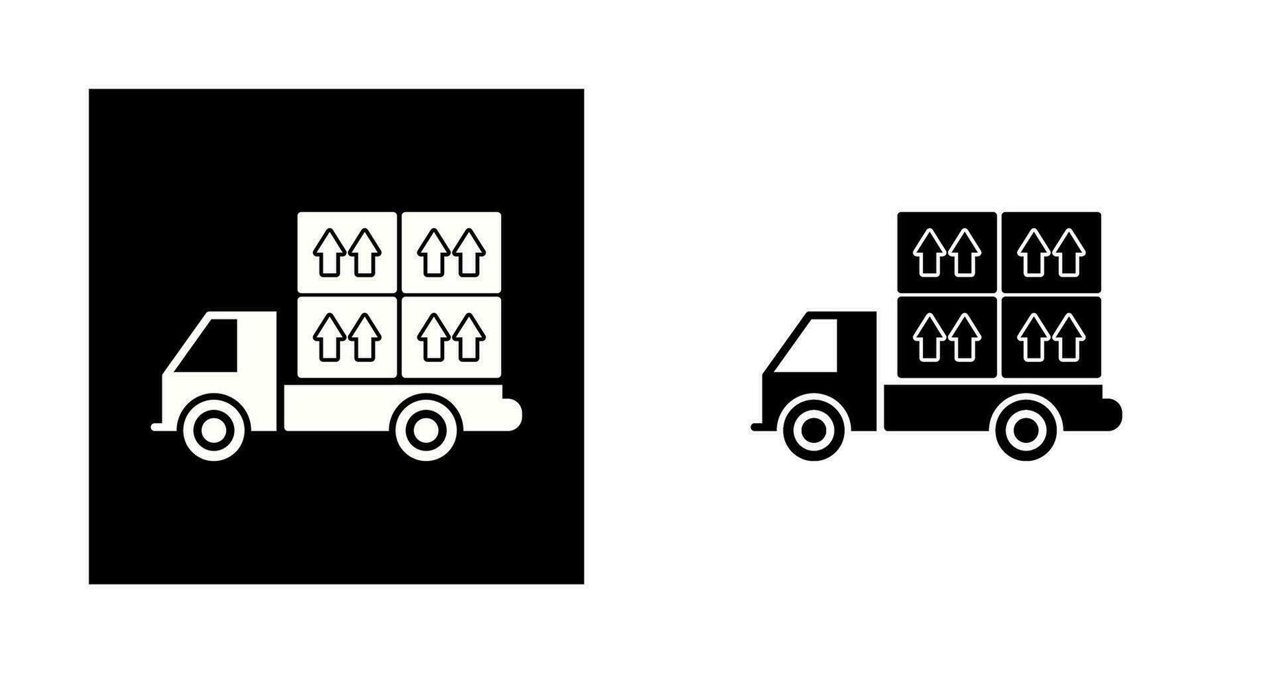 Loaded Truck Vector Icon