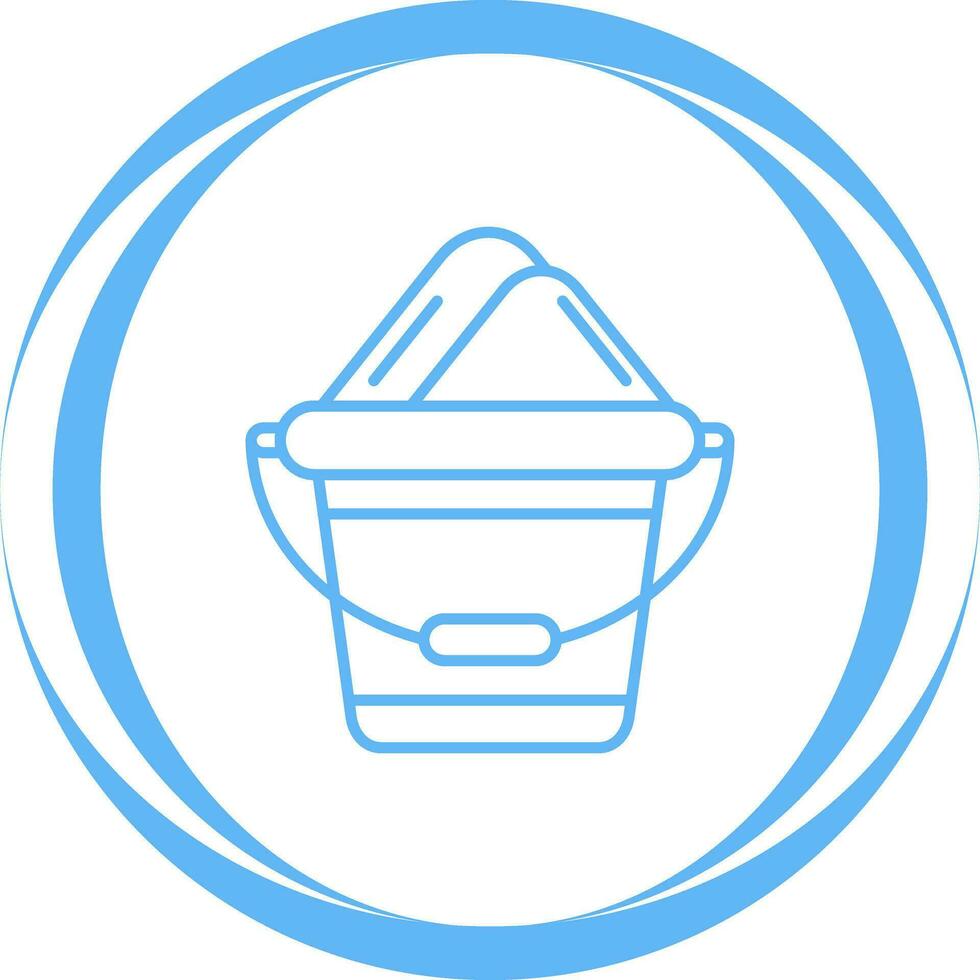 Sand Bucket Vector Icon