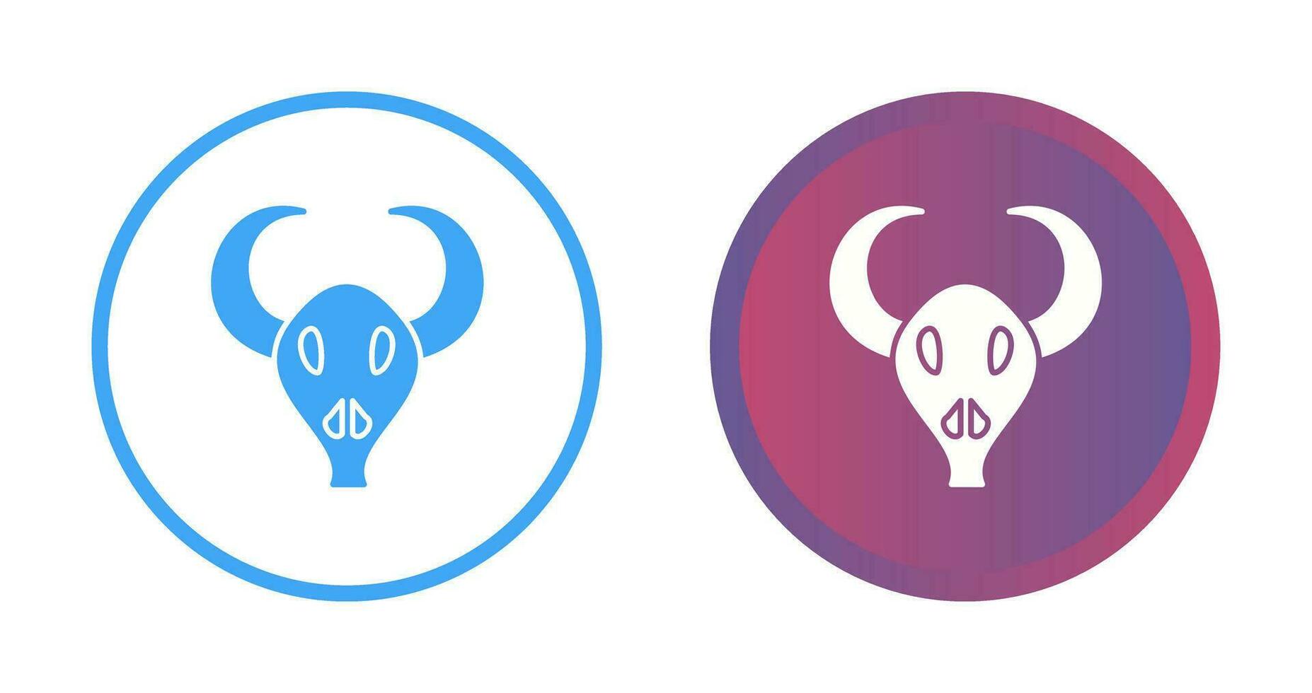 Bull Horns Vector Icon