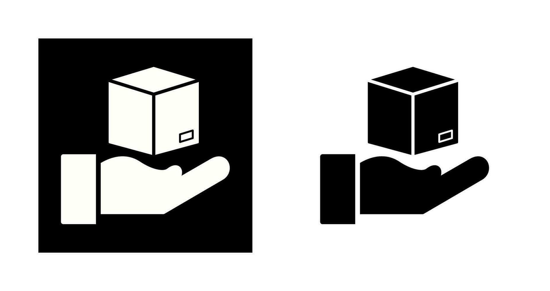 Hand Over Package Vector Icon