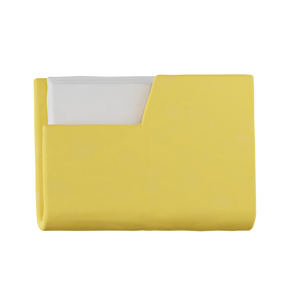 Folder Clay Essential Object 3D Illustrations png