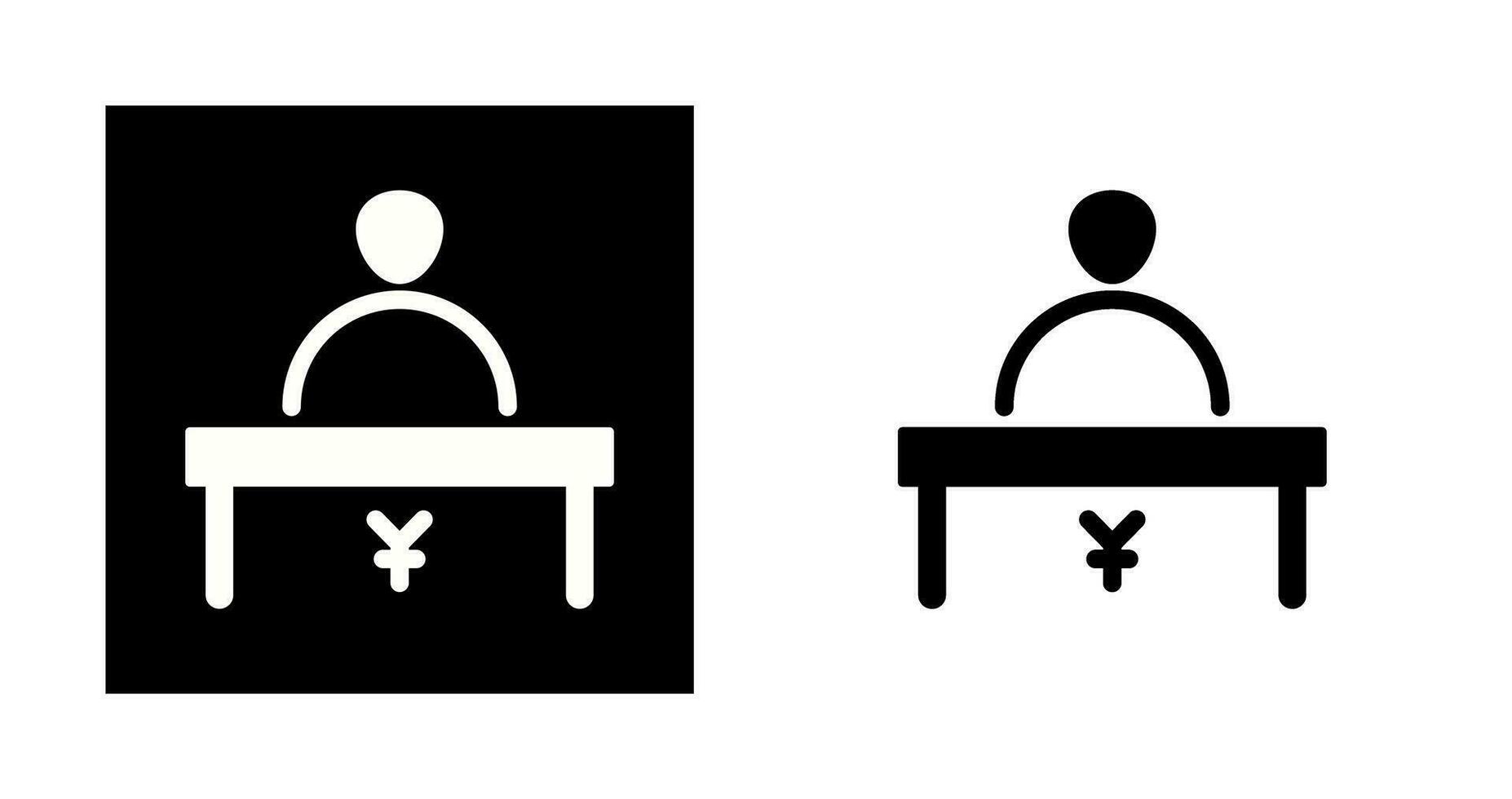 Cashier Vector Icon