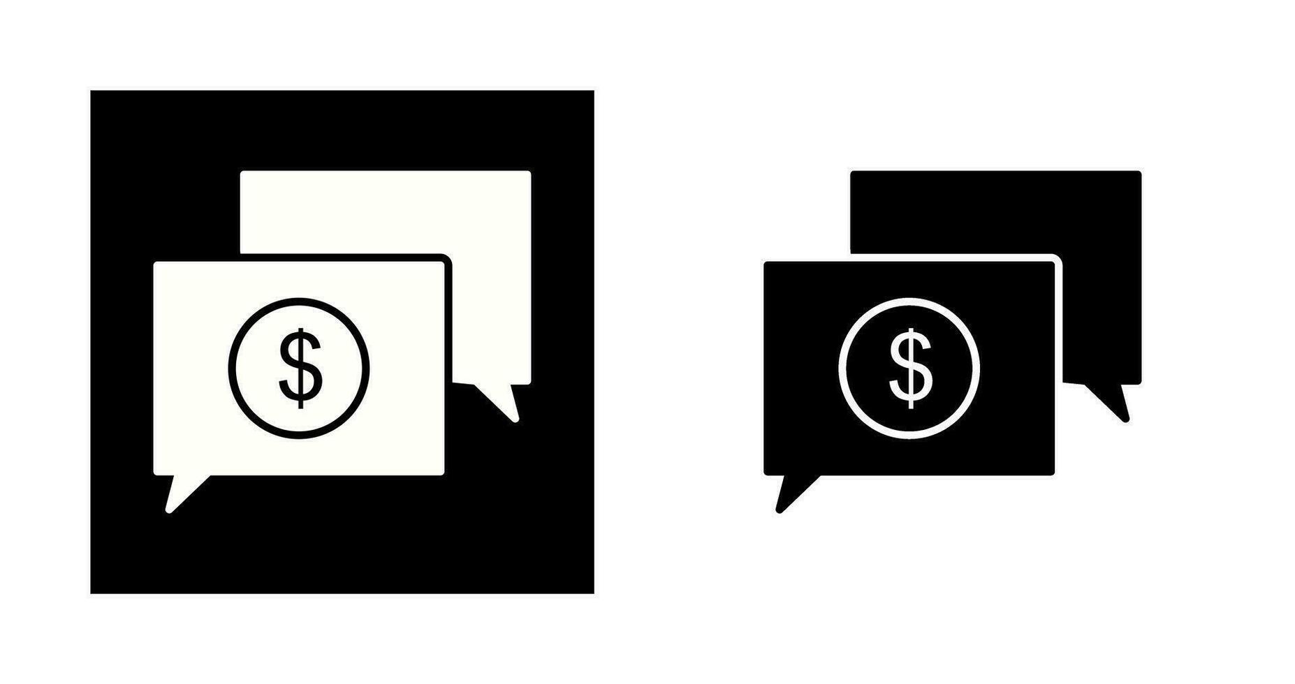 Money Talk Vector Icon