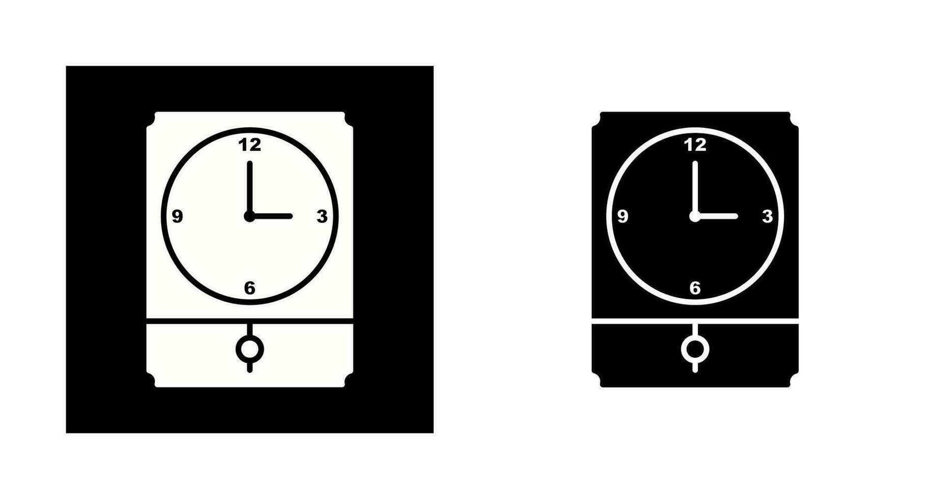 Large Clock Vector Icon