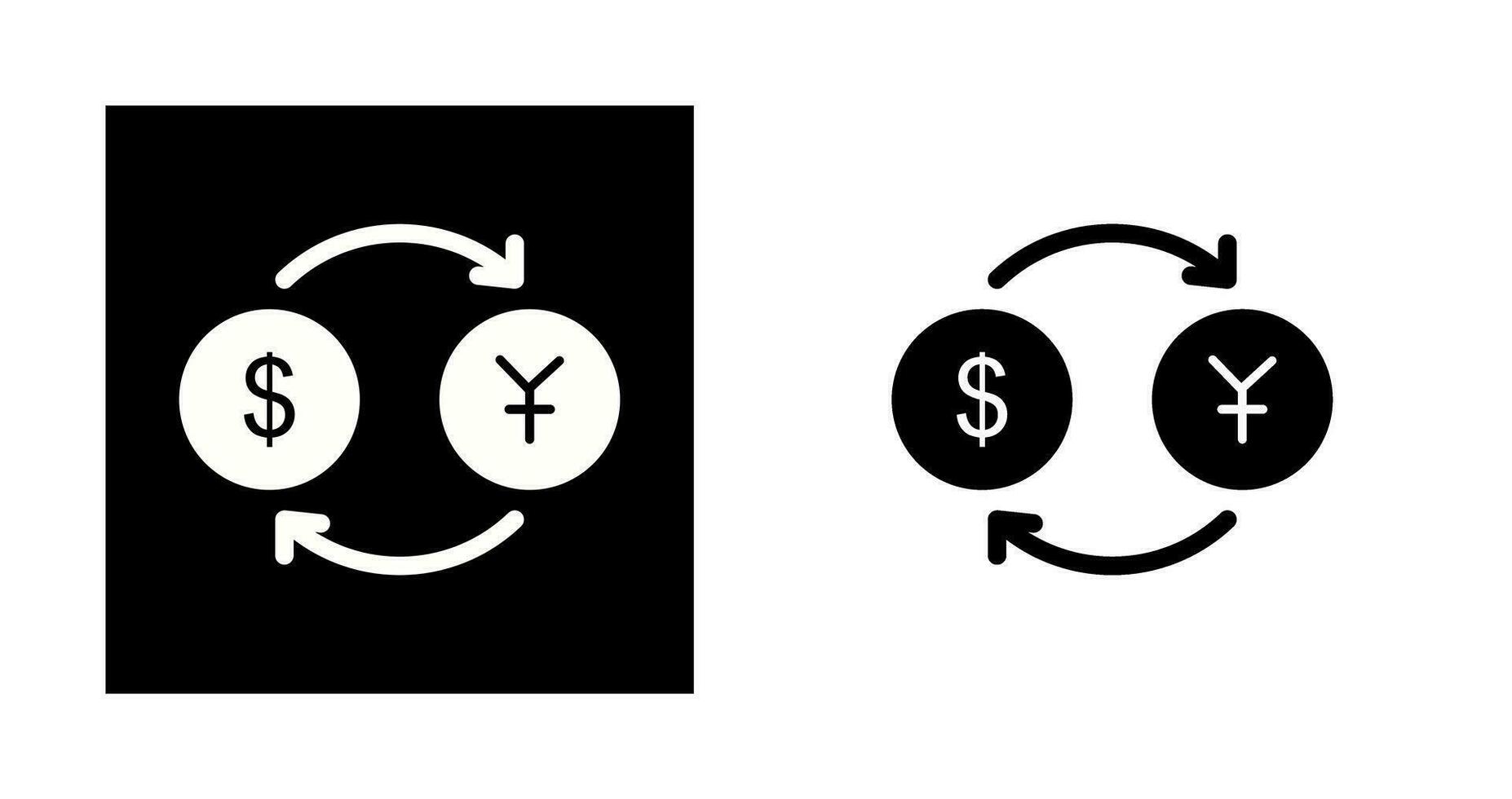 Dollar to Yen Vector Icon