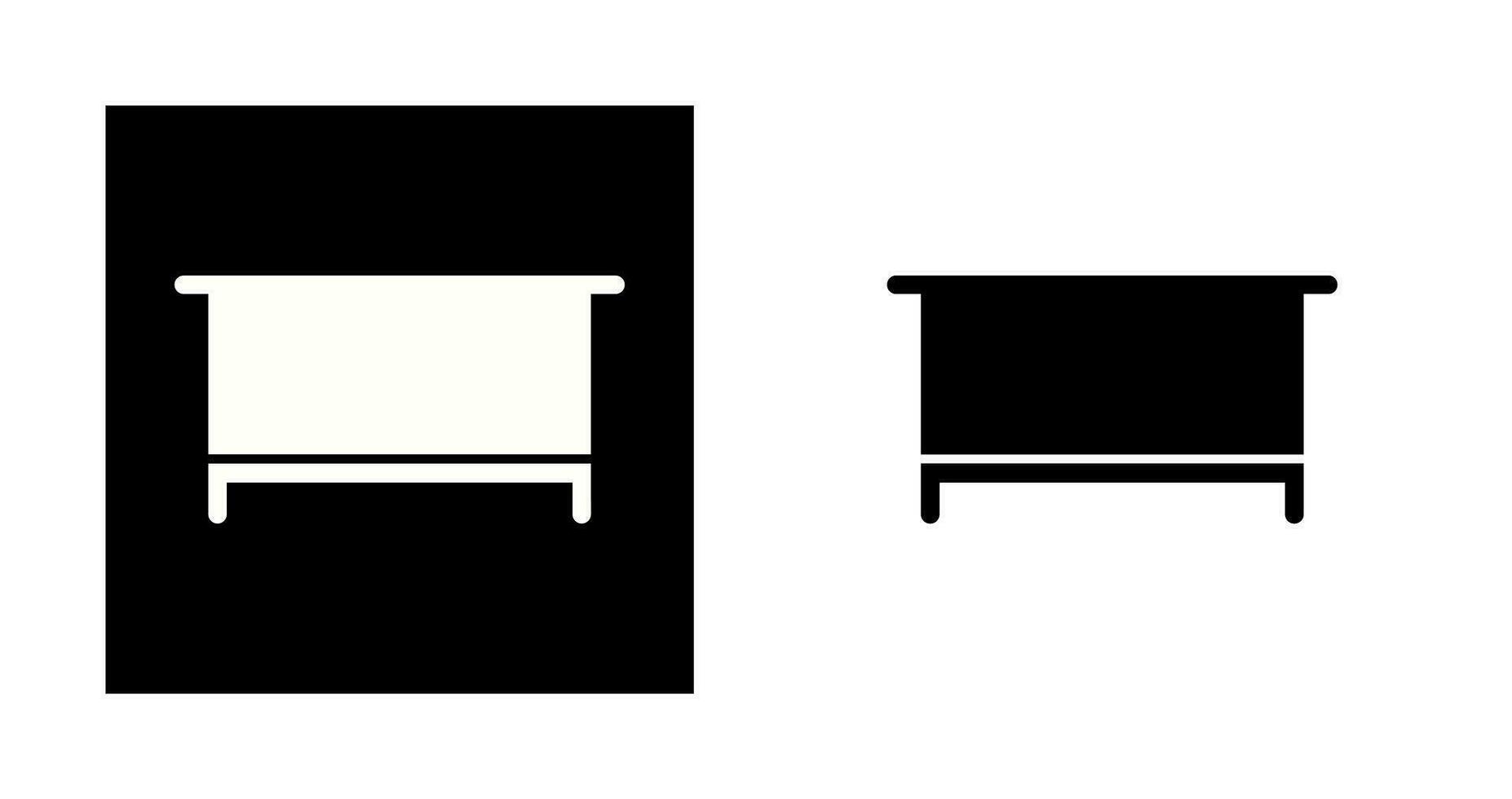 Simple Desk Vector Icon