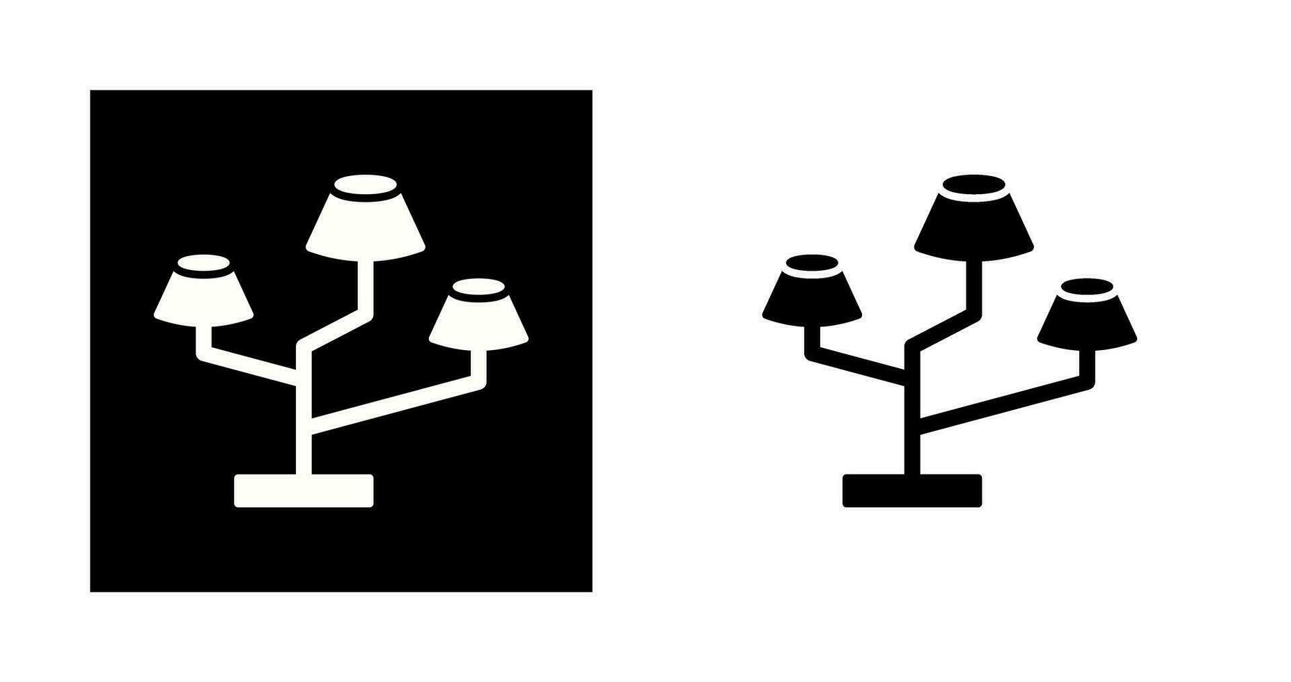 Lamps Stand Vector Icon