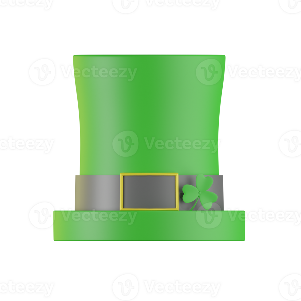 Hat Saint Patrick 3D Illustrations png