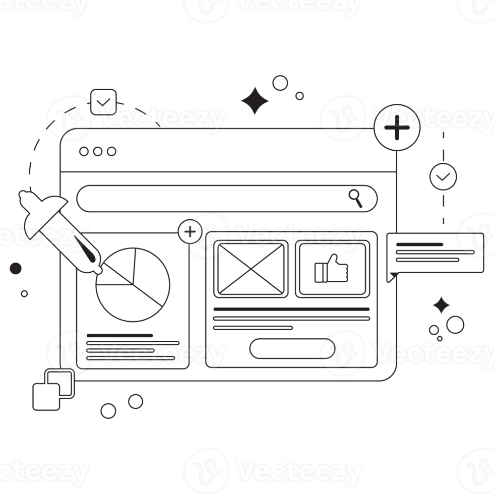 site Digital Tool Box Outline 2D Illustration 27049572 PNG