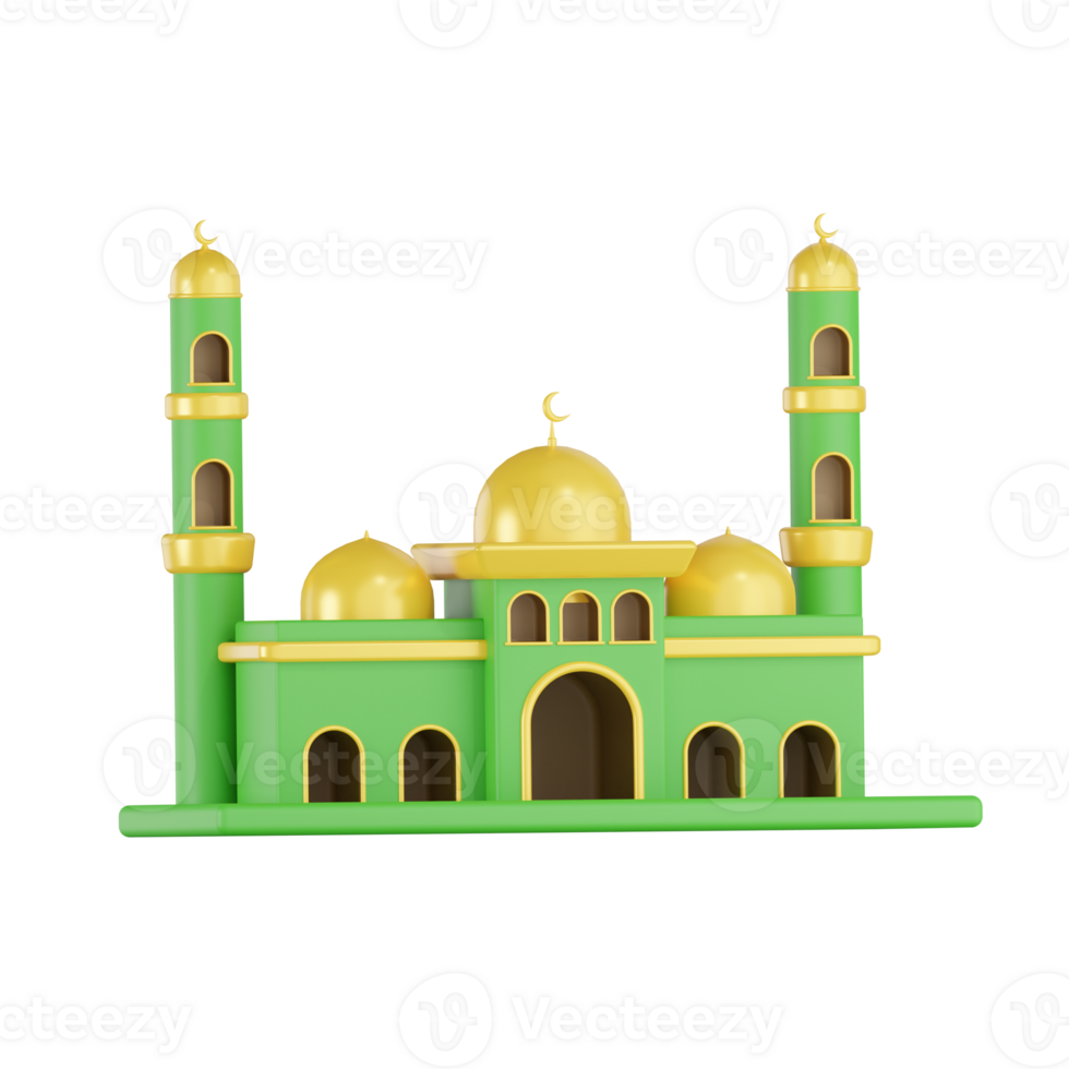 mosquée ramadhan kareem 3d des illustrations png