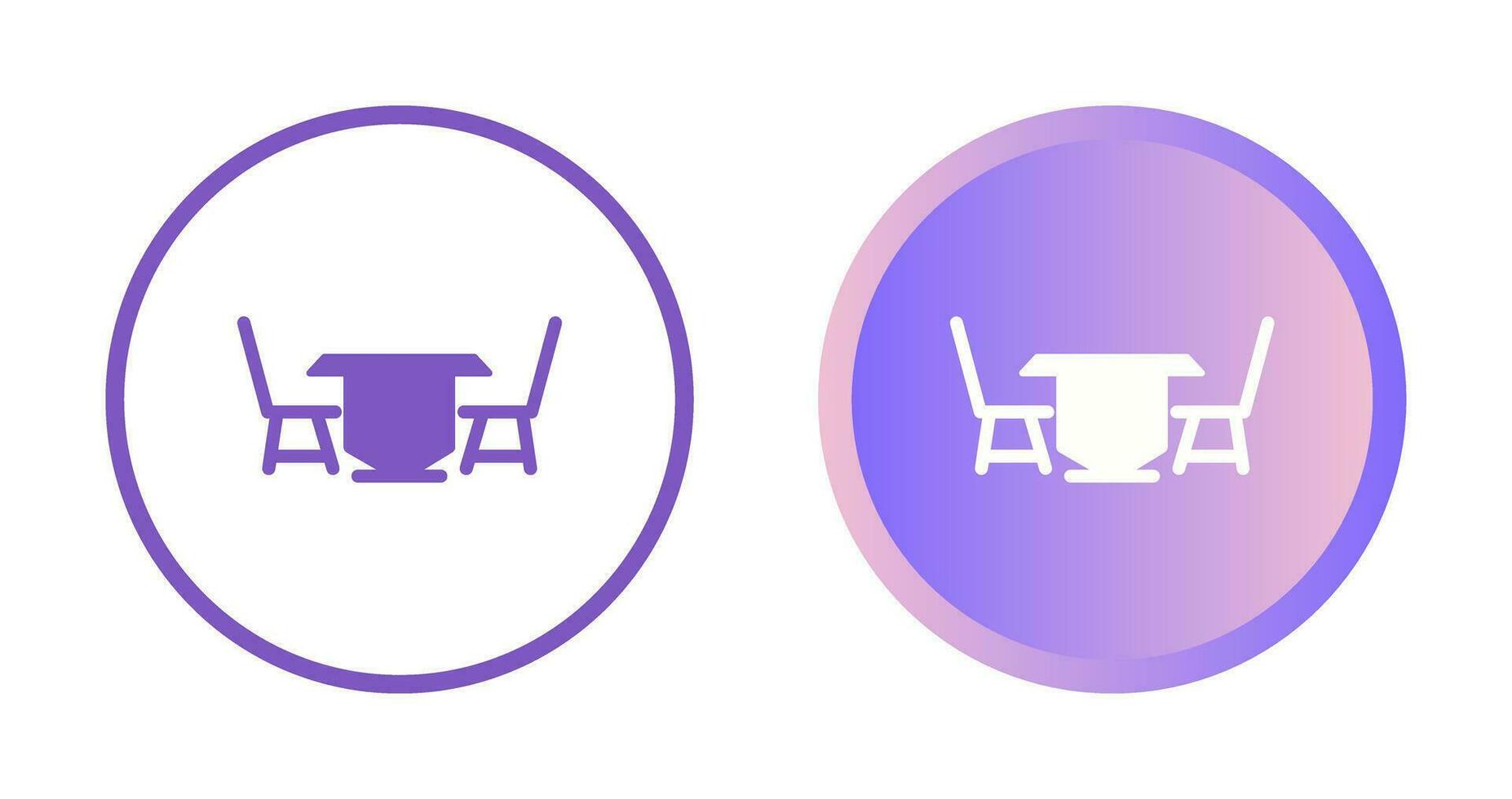 Lunch Table Vector Icon