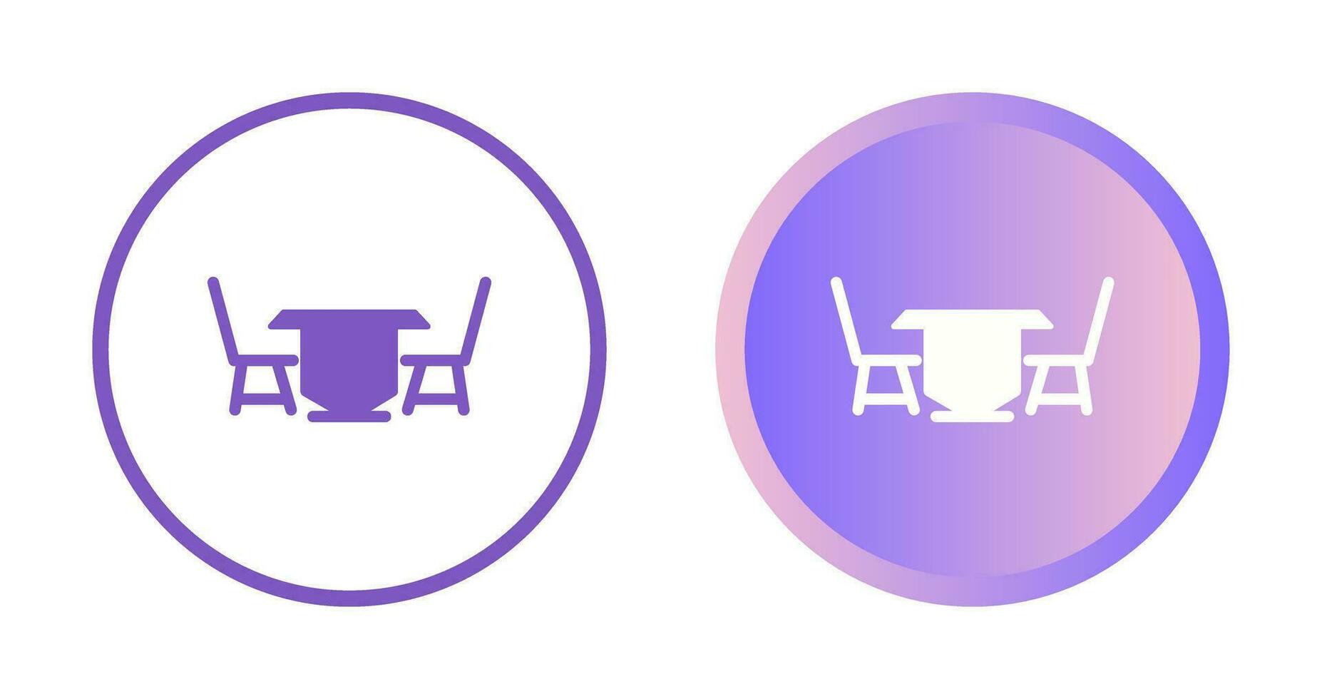 icono de vector de mesa de almuerzo