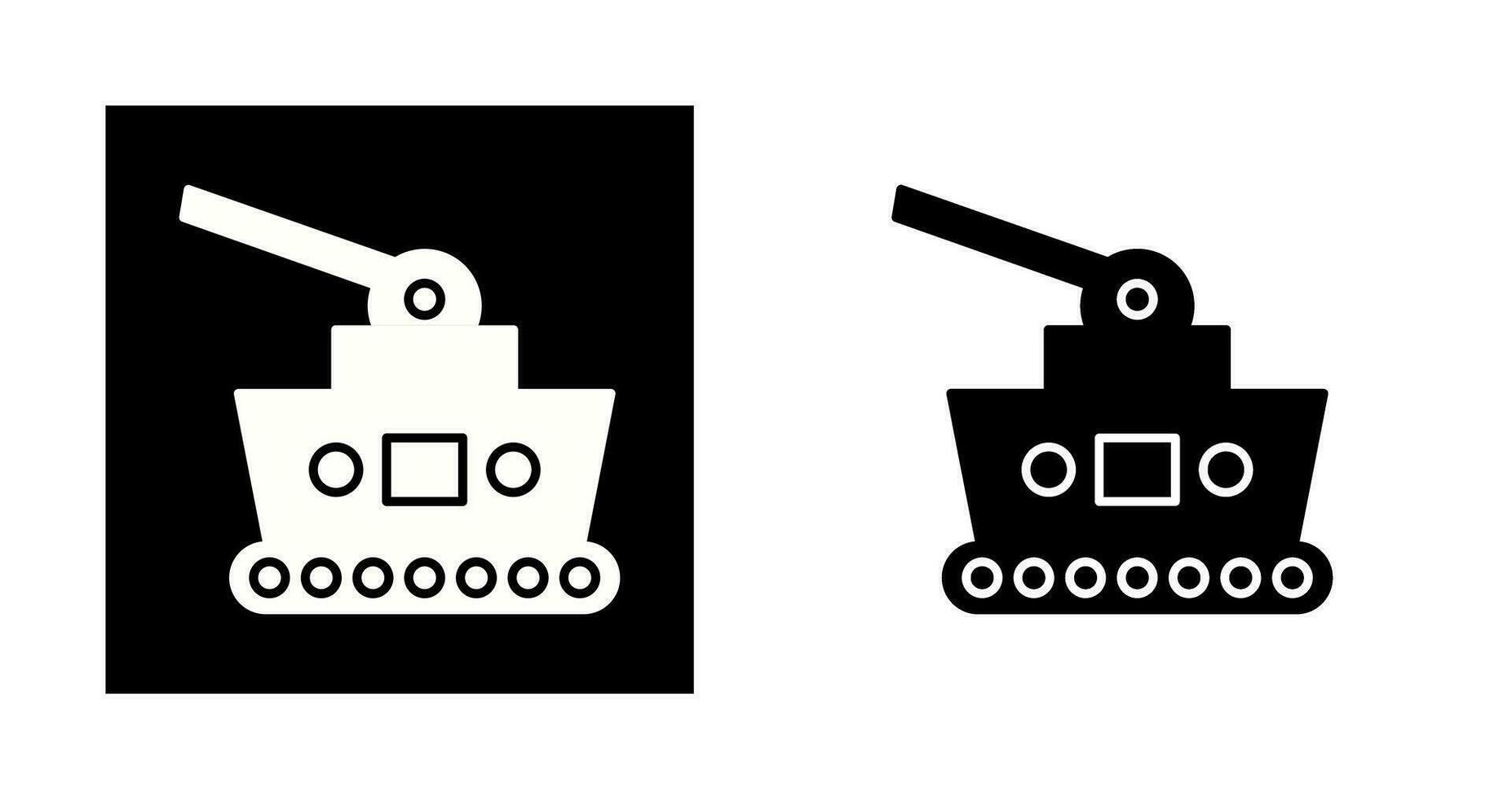 icono de vector de tanque