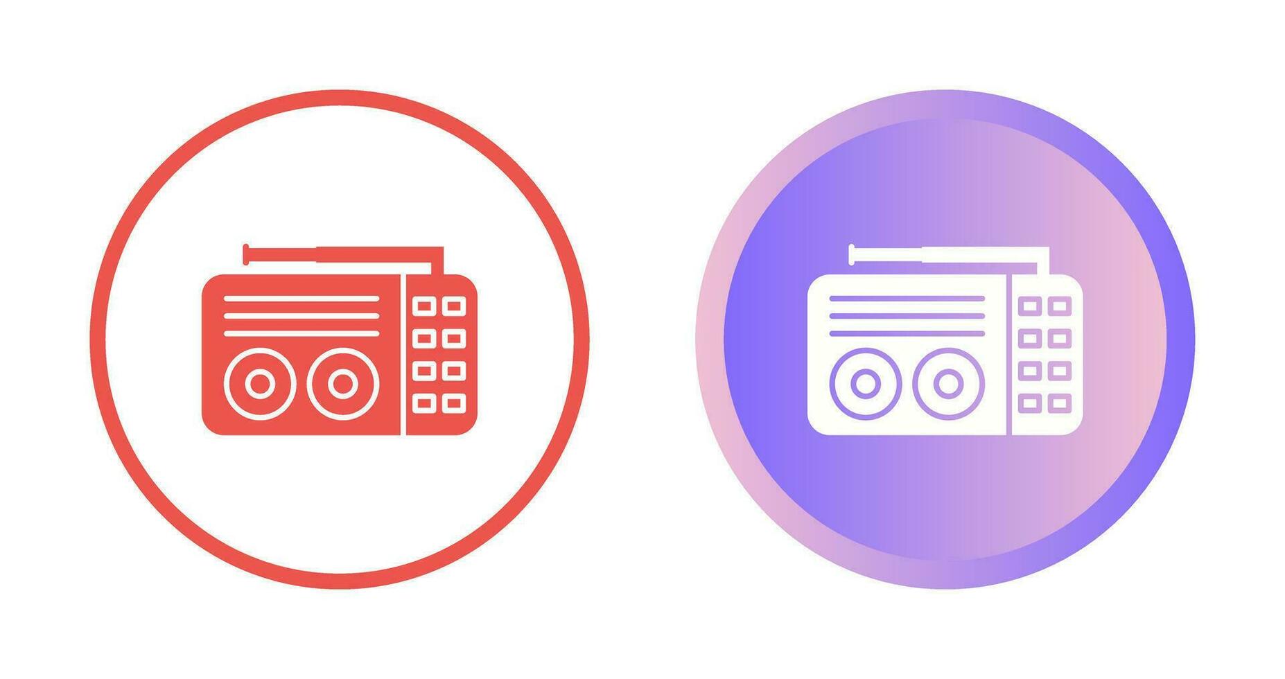 Old Radio Vector Icon