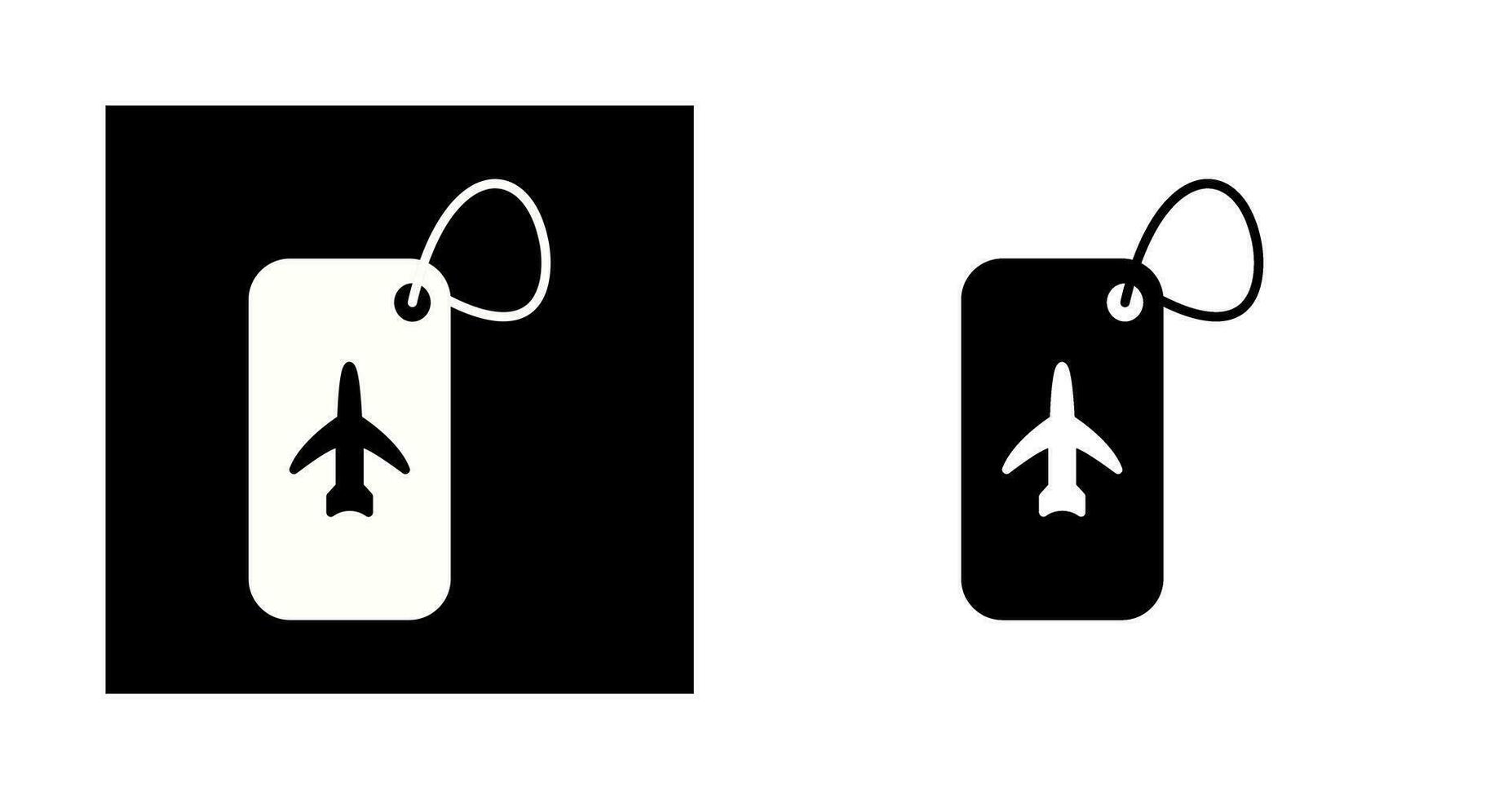 Luggage Tag Vector Icon