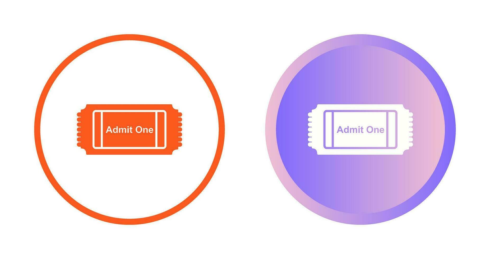 Movie Ticket Vector Icon