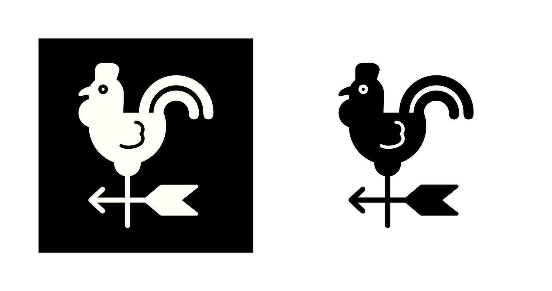 Wind Vane Vector Icon