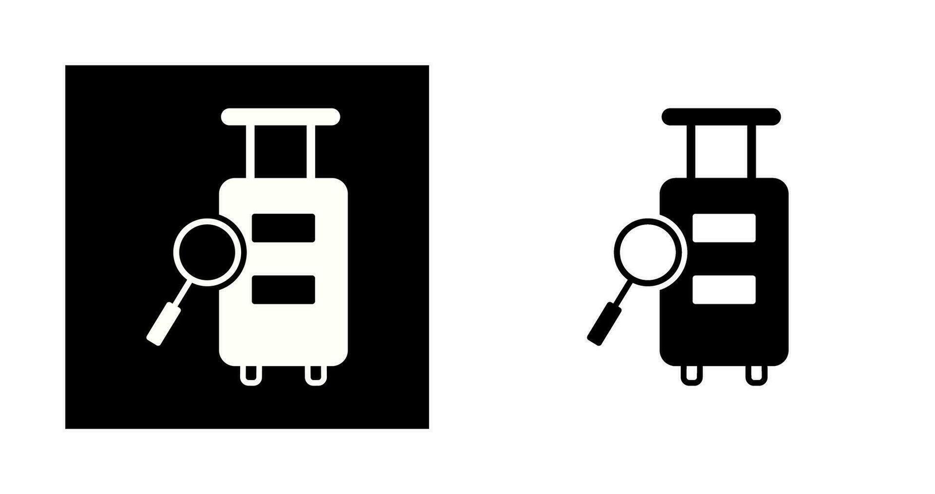 Luggage Inspection Vector Icon