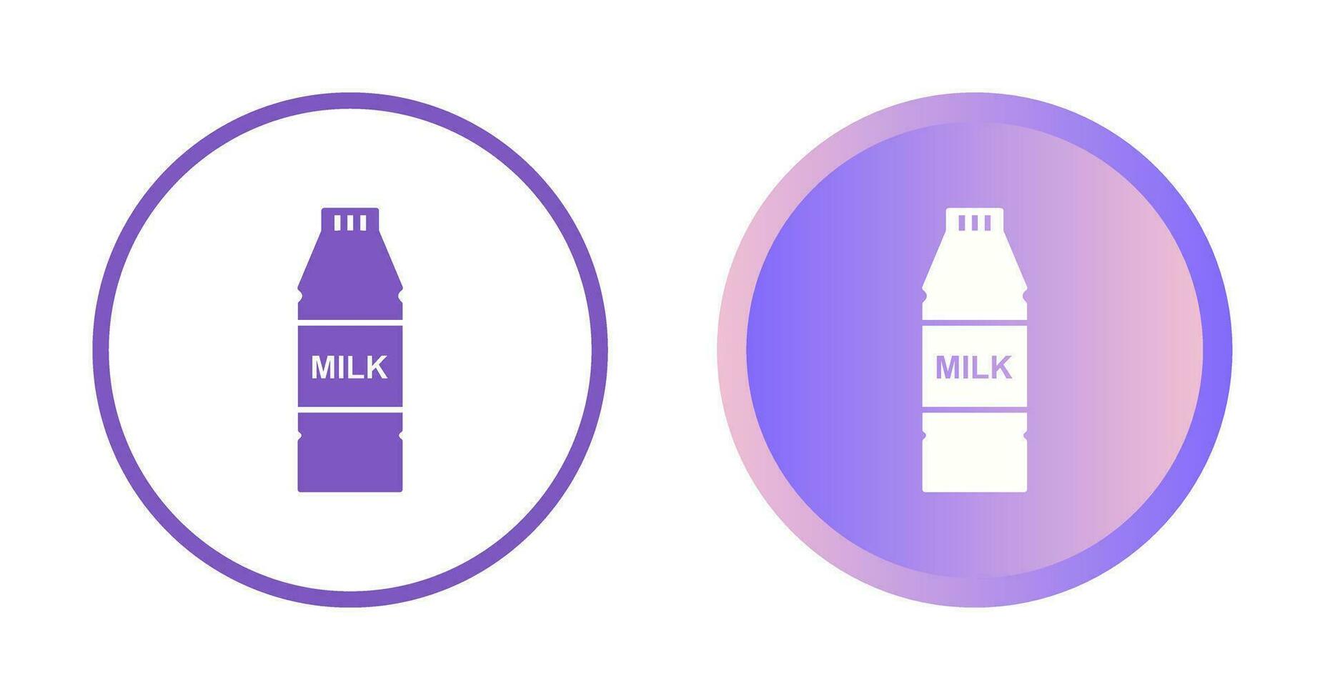 Milk Bottle Vector Icon