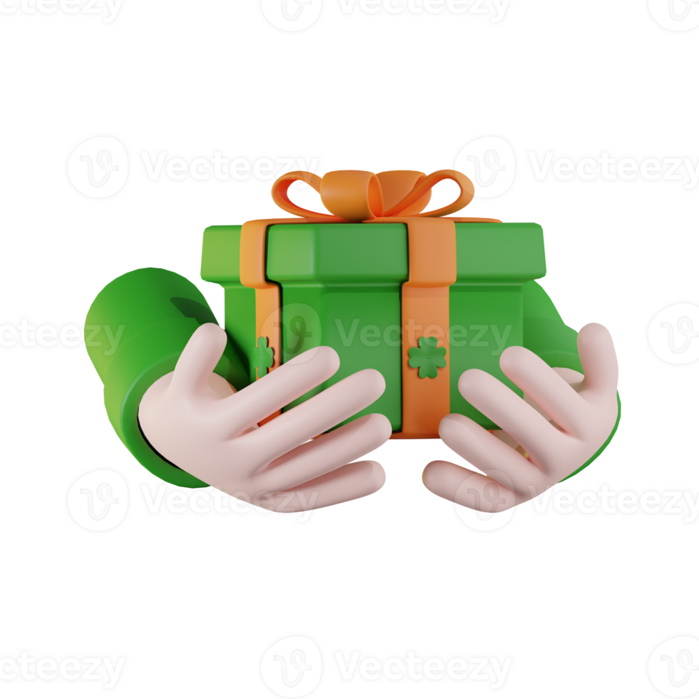 cadeau Saint patrick 3d des illustrations png