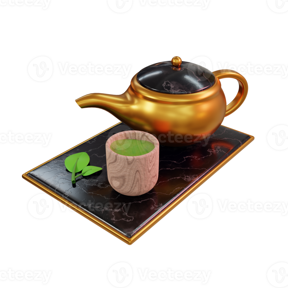 Japanese Tea Japanese Culture 3D Illustrations png