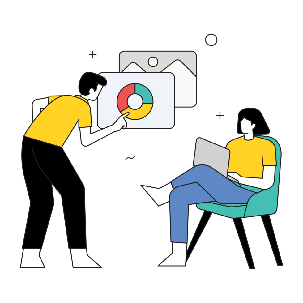 Explained Start Up 2D Color Illustrations png