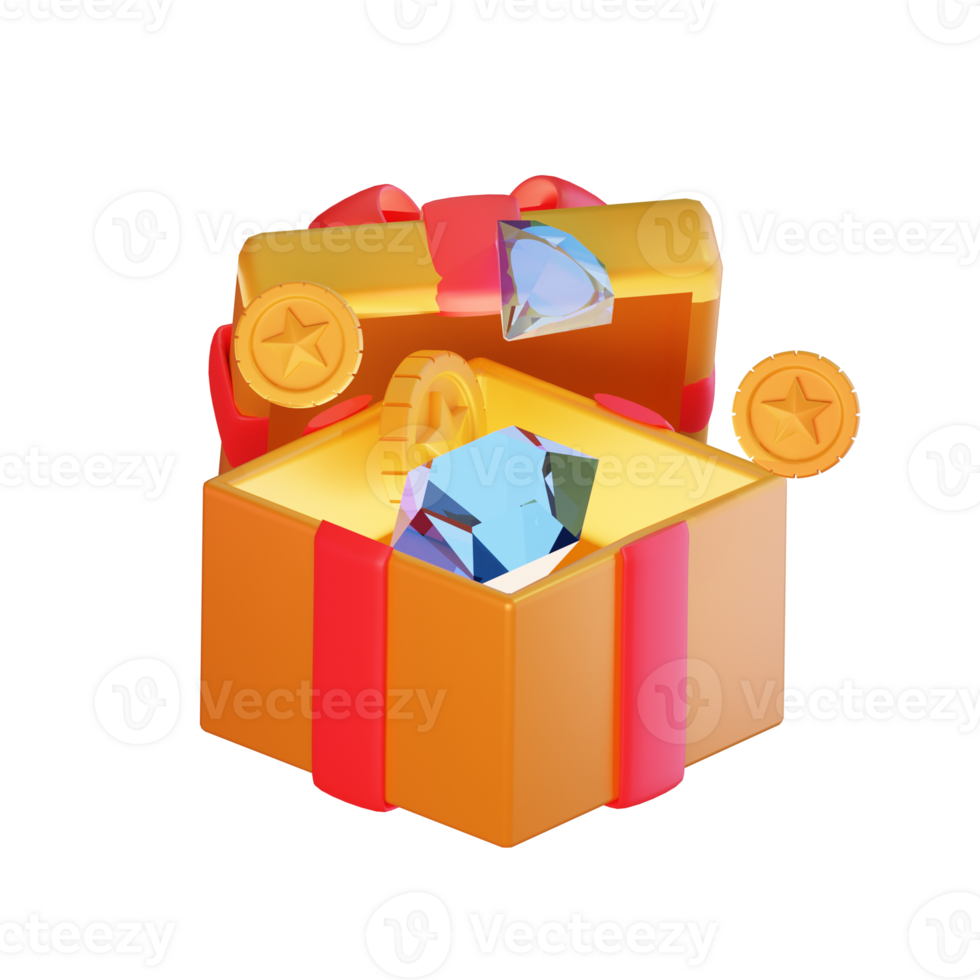 Gift Game Assets 3D Illustrations png