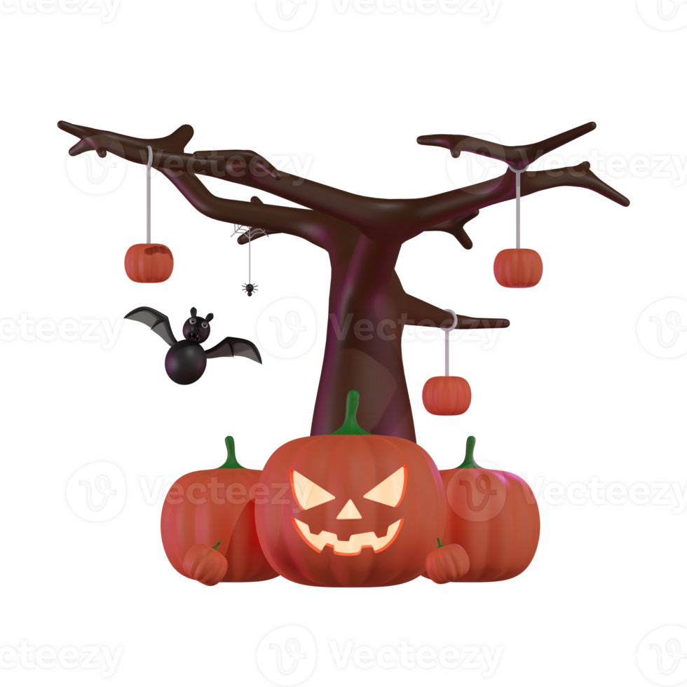 halloween 3d tekens geven voorwerp interactief png