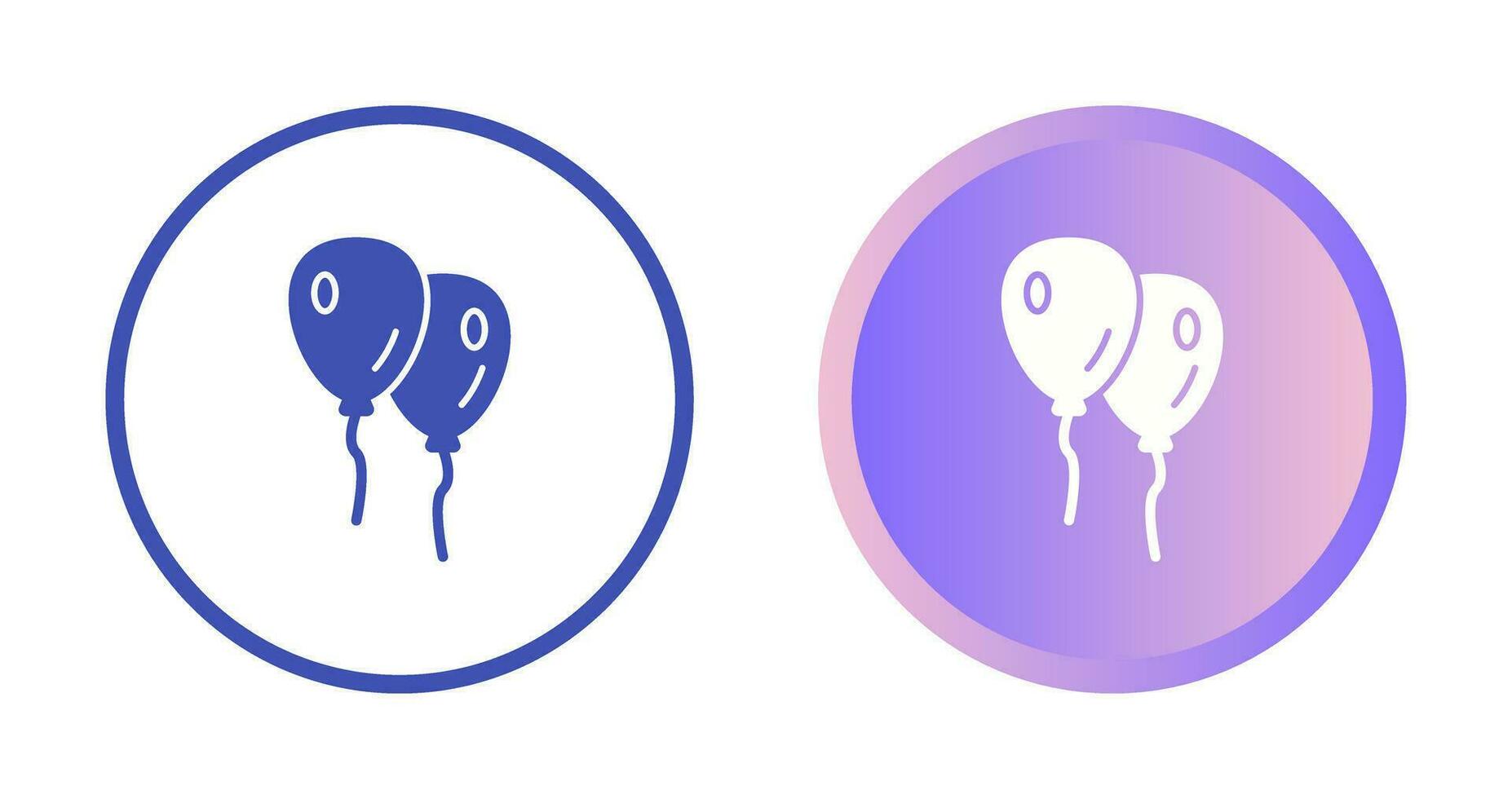 icono de vector de globos