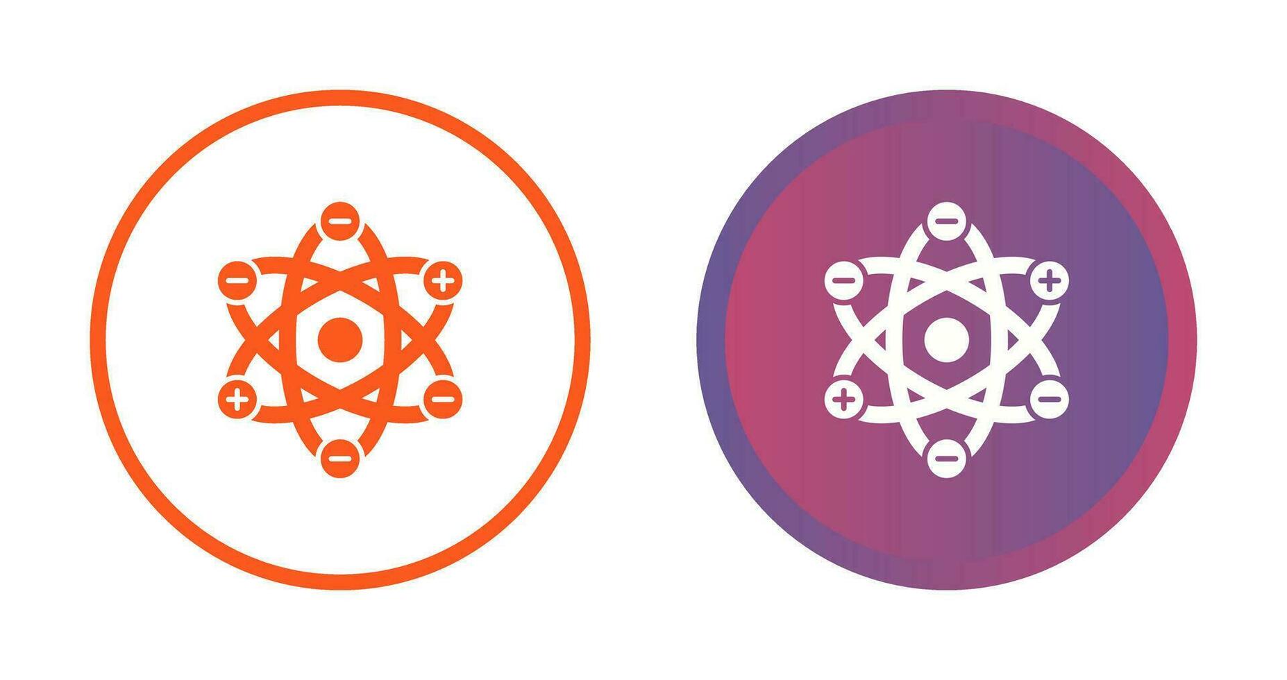 Atom Structure Vector Icon
