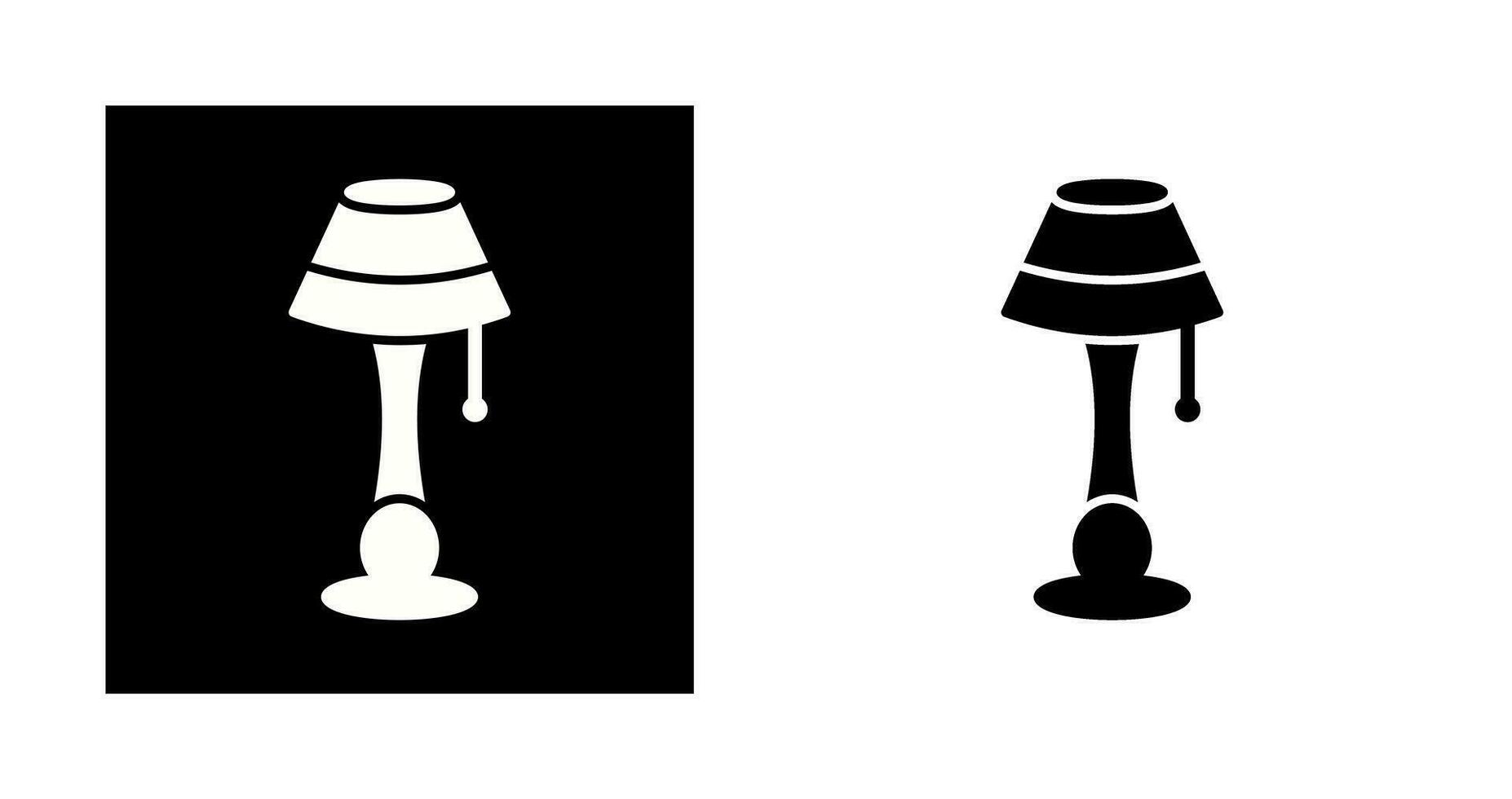 Lamp with stand Vector Icon