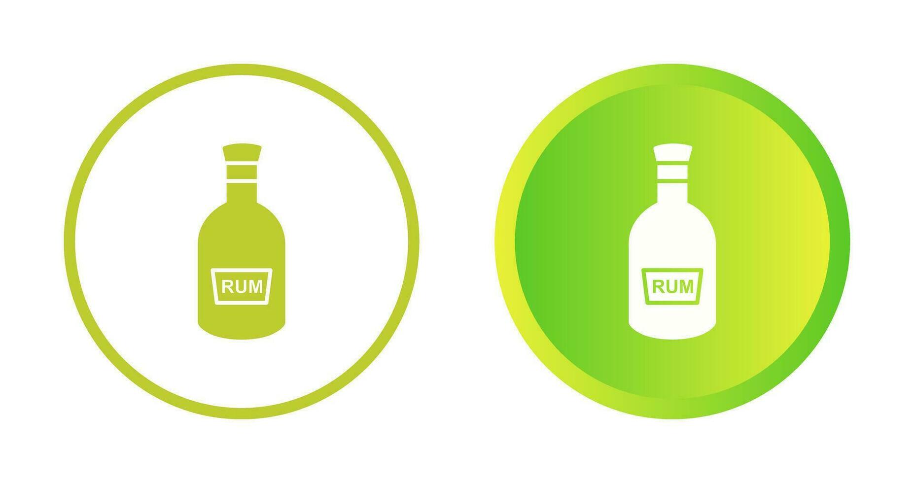 Bottle of Rum Vector Icon