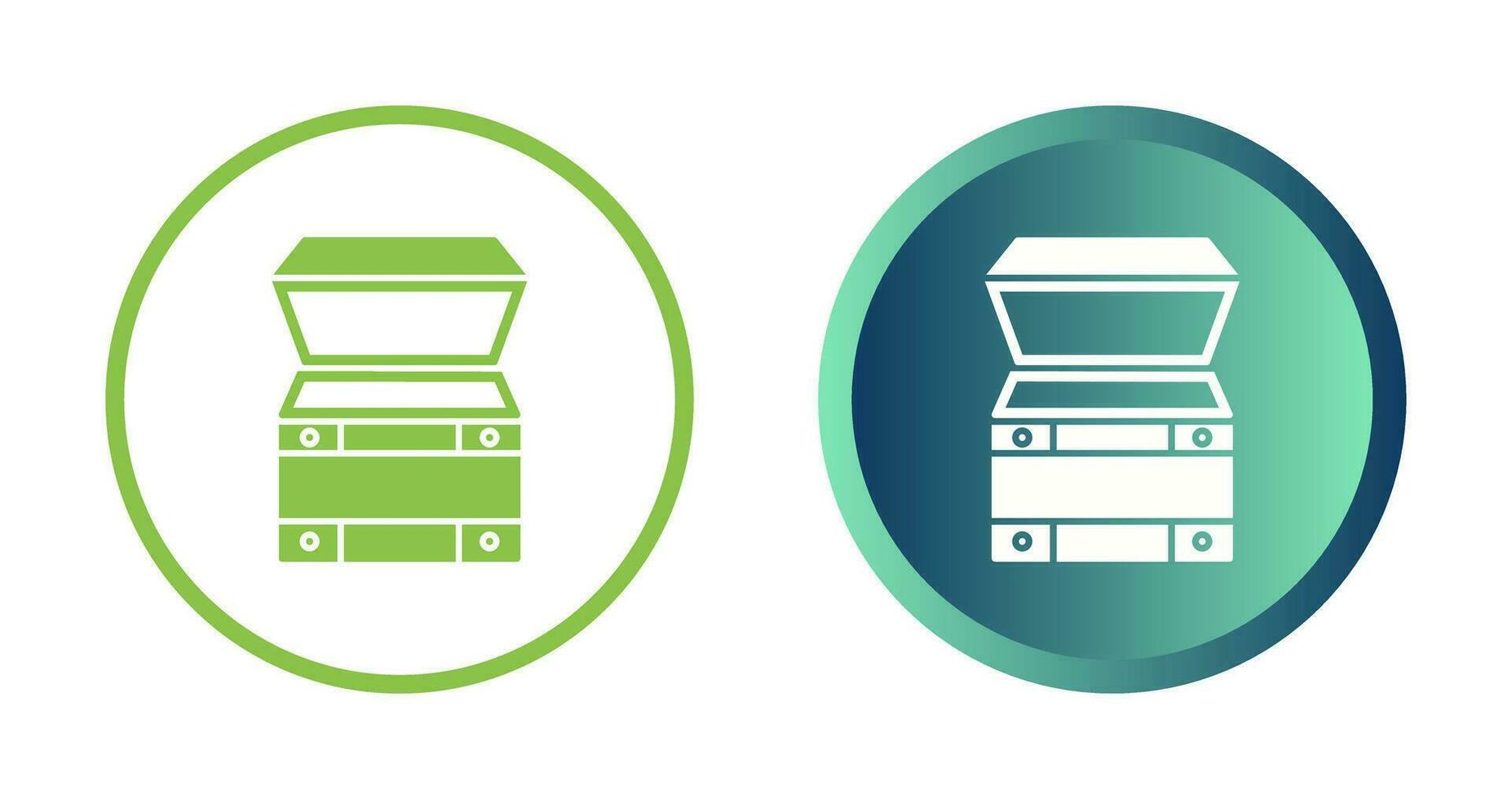 Open Treasure Box Vector Icon