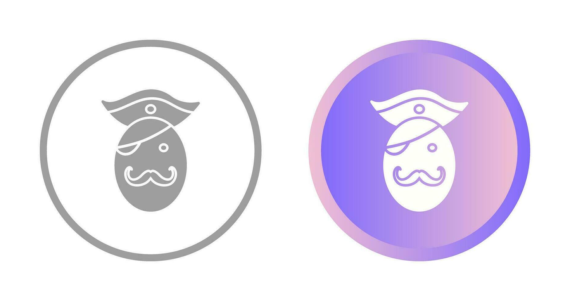 Pirate in Hat Vector Icon