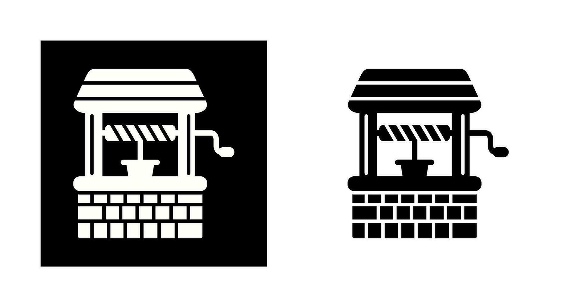Water Well Vector Icon