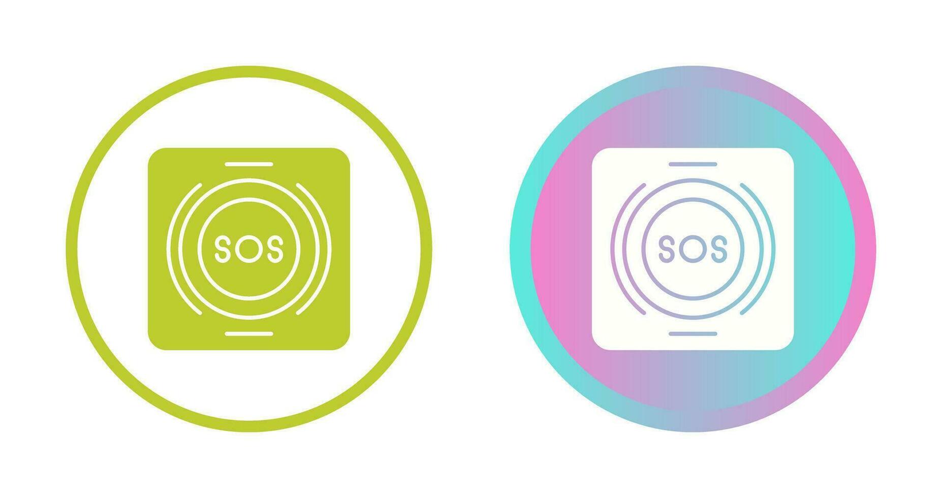 Emergency Button Vector Icon