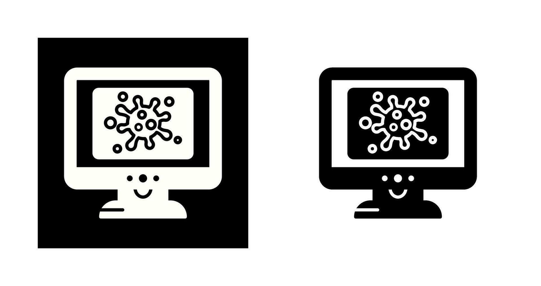 Virus Lcd Vector Icon