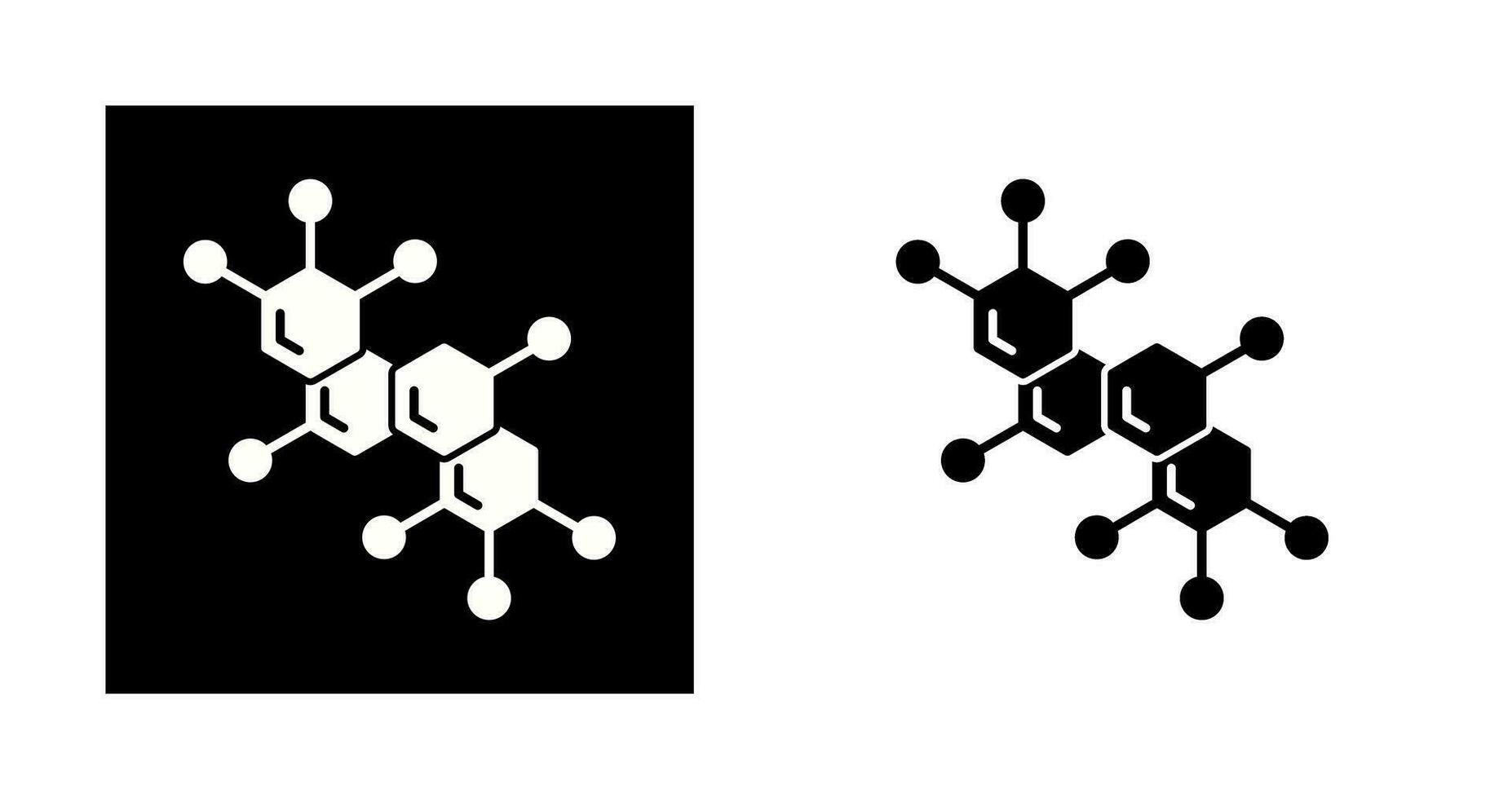 icono de vector de molécula