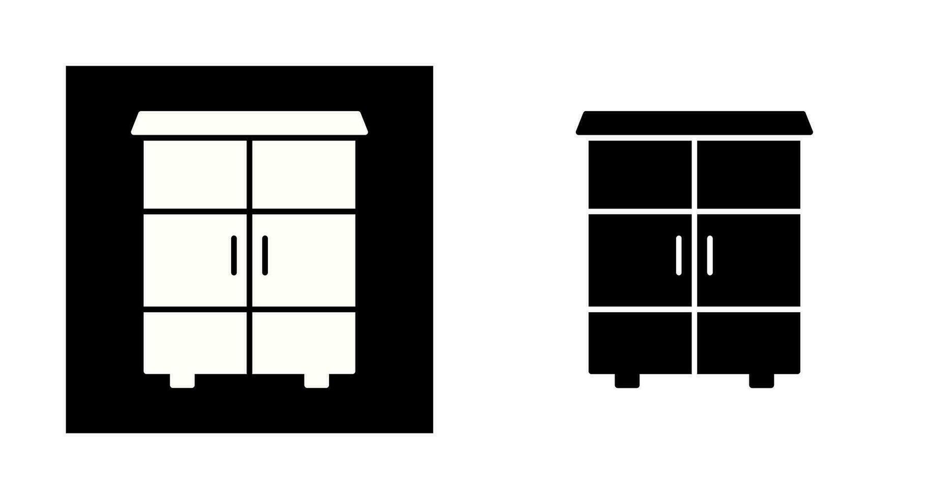 Shelves Cabinet Vector Icon