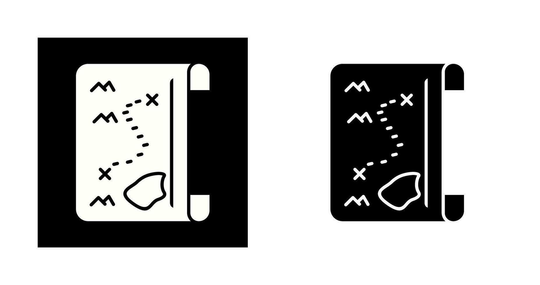Pirate Map Vector Icon