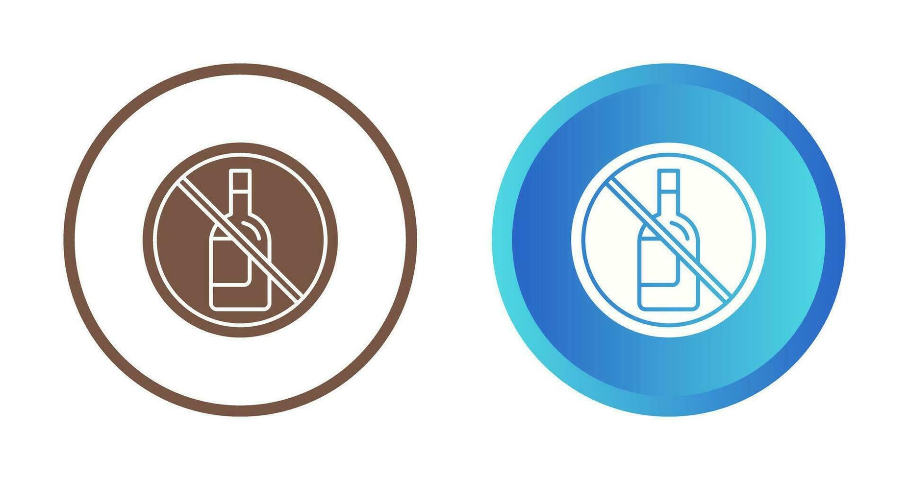 No Alcohol Vector Icon