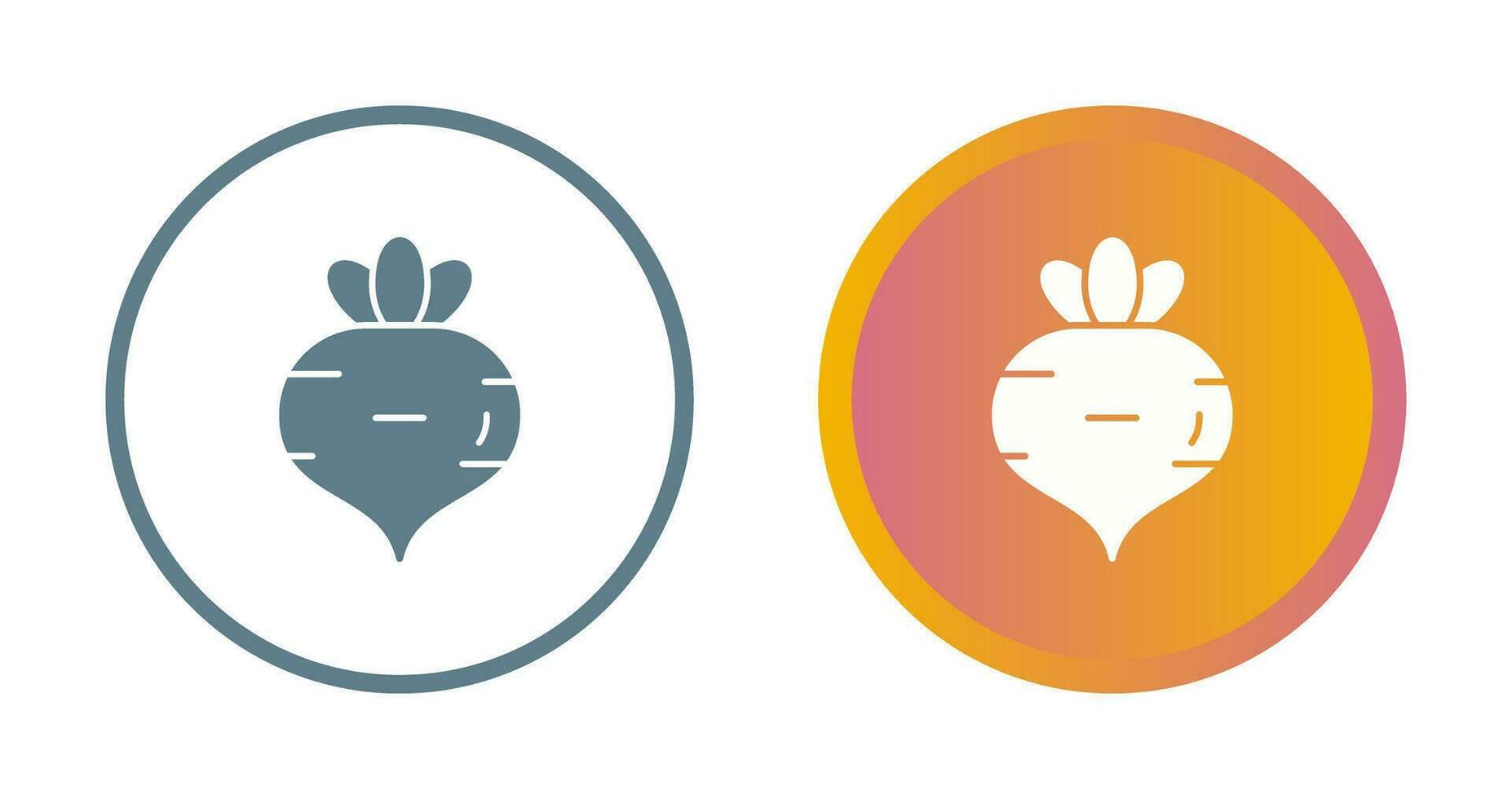 Turnip Vector Icon