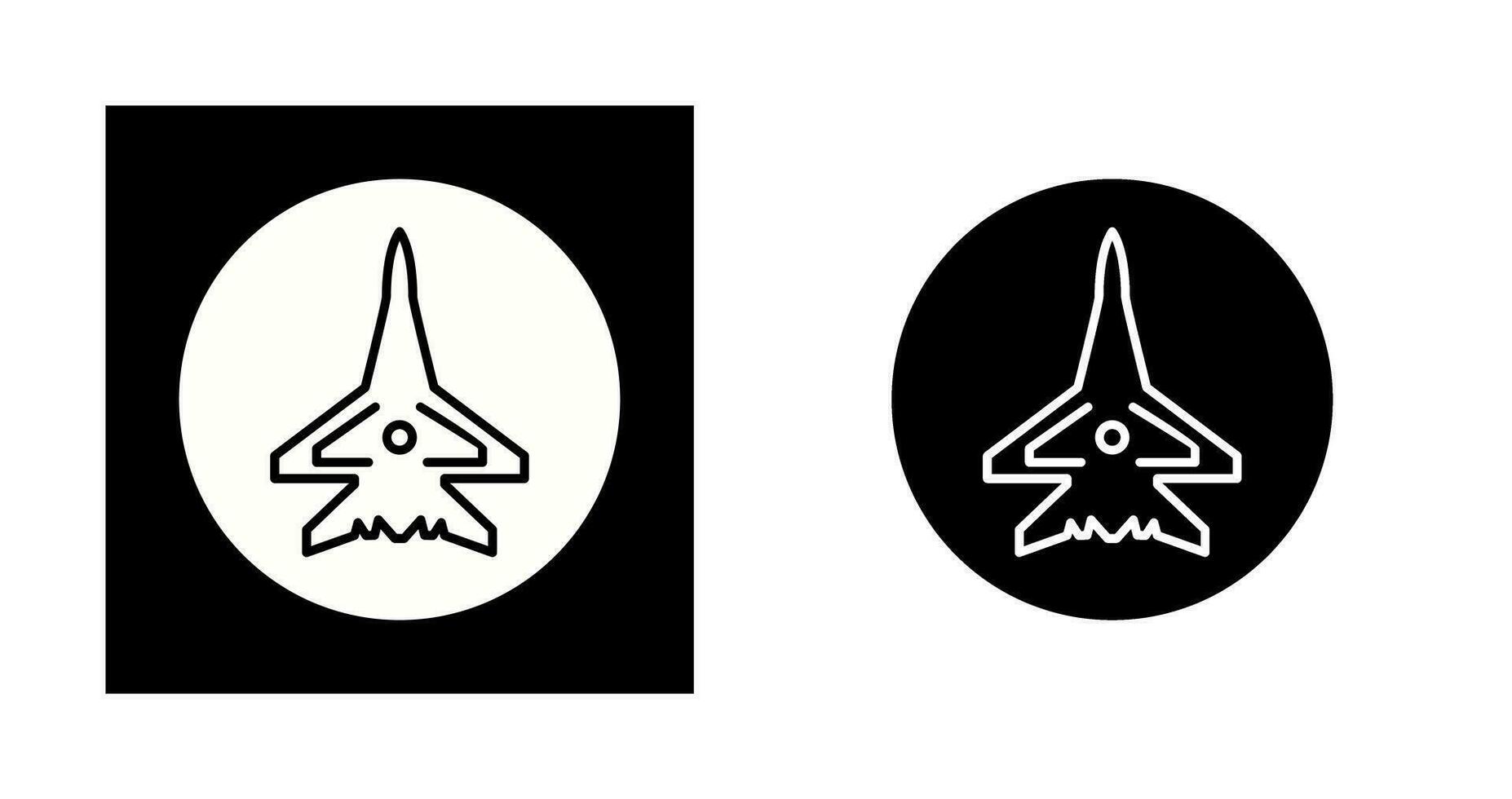 Fighter Plane Vector Icon