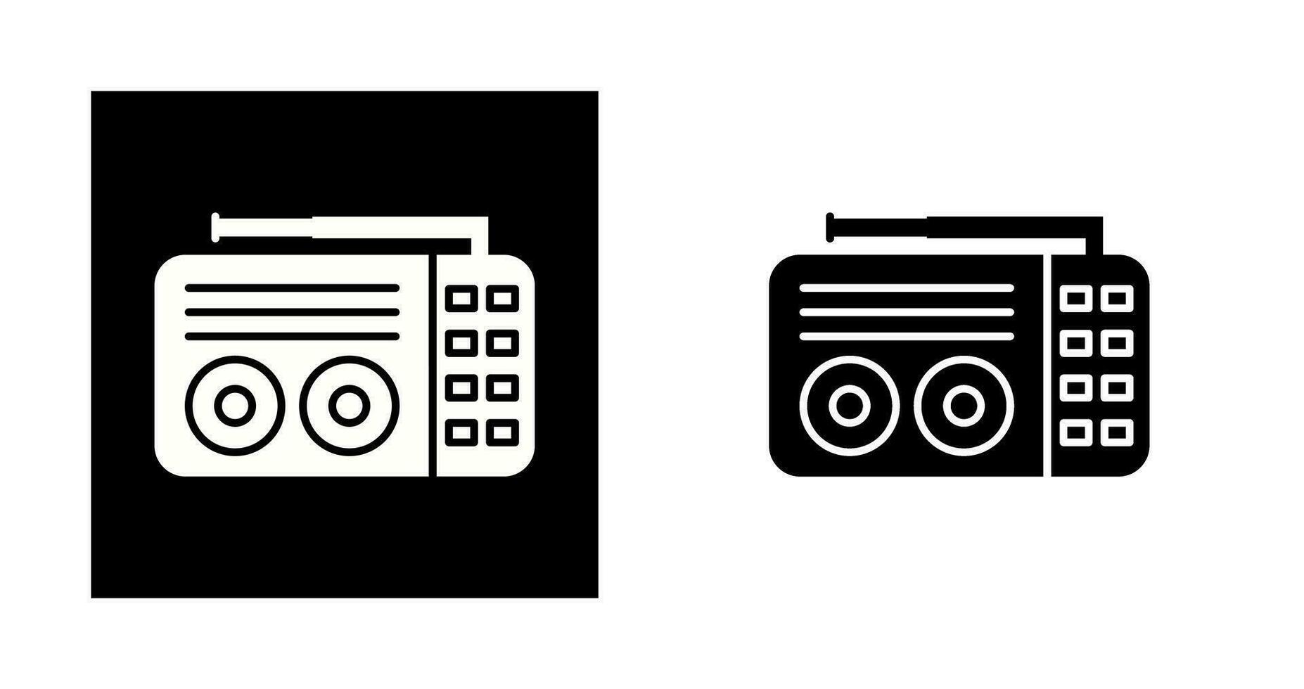 Old Radio Vector Icon